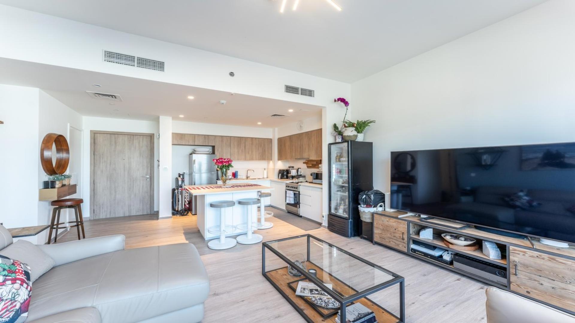 Balcony view from upgraded 2-bedroom apartment in Park Ridge, Dubai Hills Estate