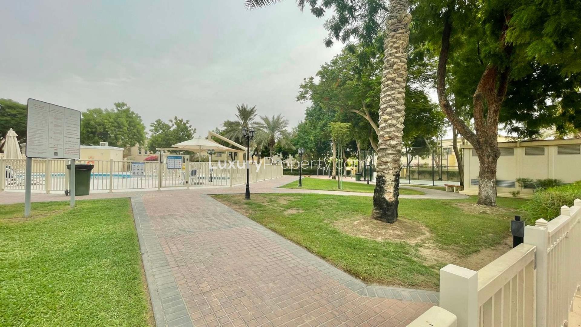Spacious garden view of villa for sale in Springs 14, The Springs community