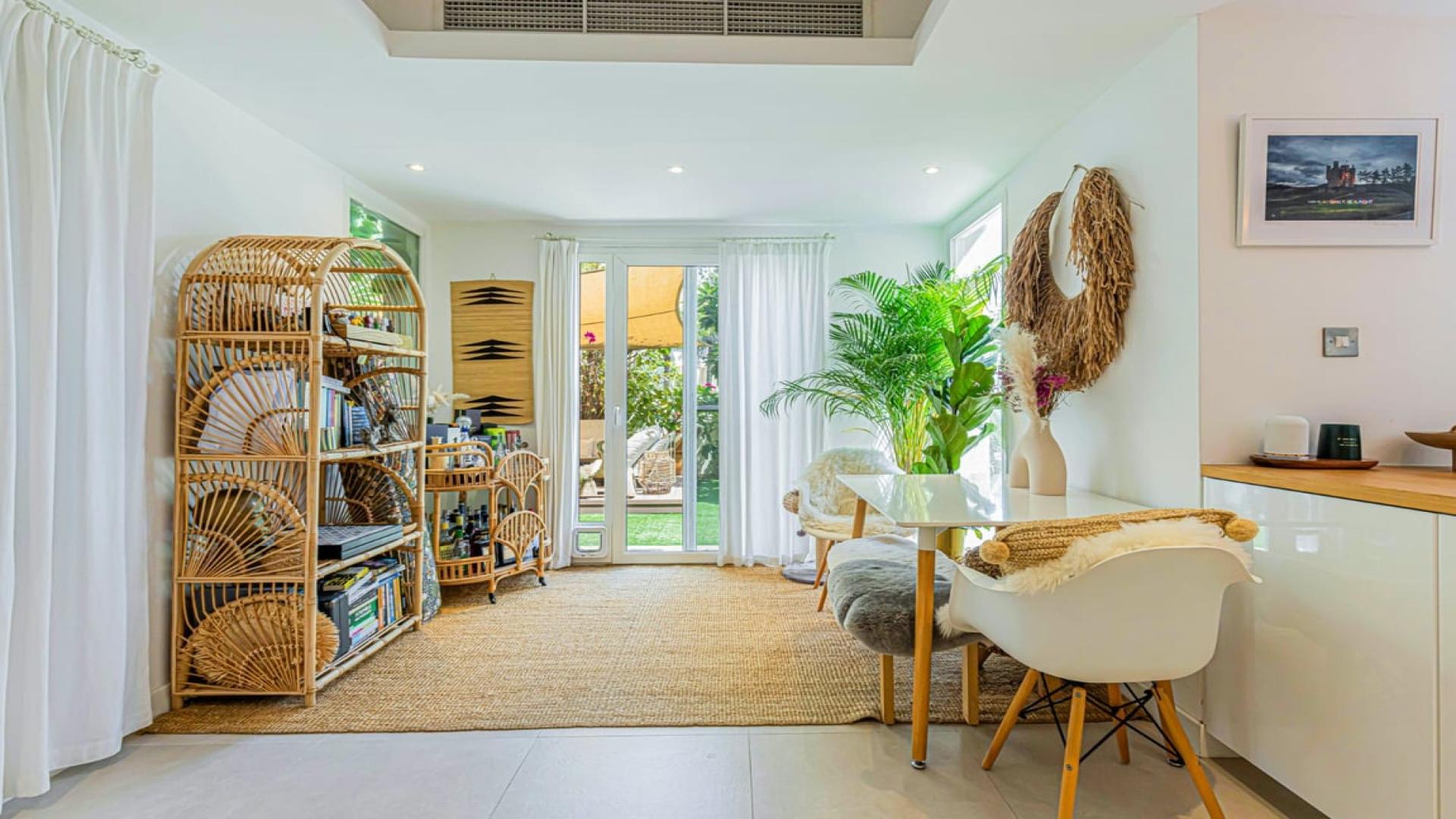 Beautiful garden view from 2-bedroom villa in Springs 11, Emirates Living community