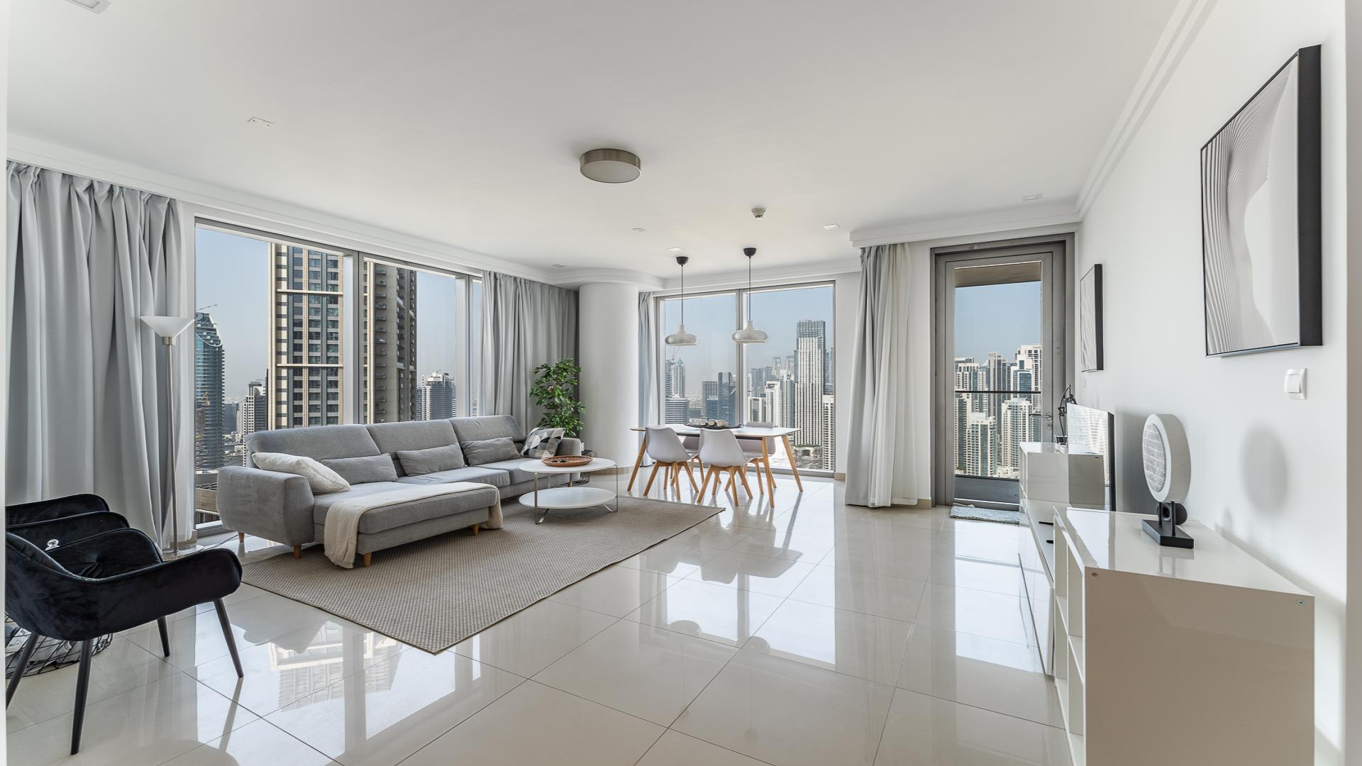 Skyline view from Boulevard Point apartment, Downtown Dubai, featuring iconic skyscrapers