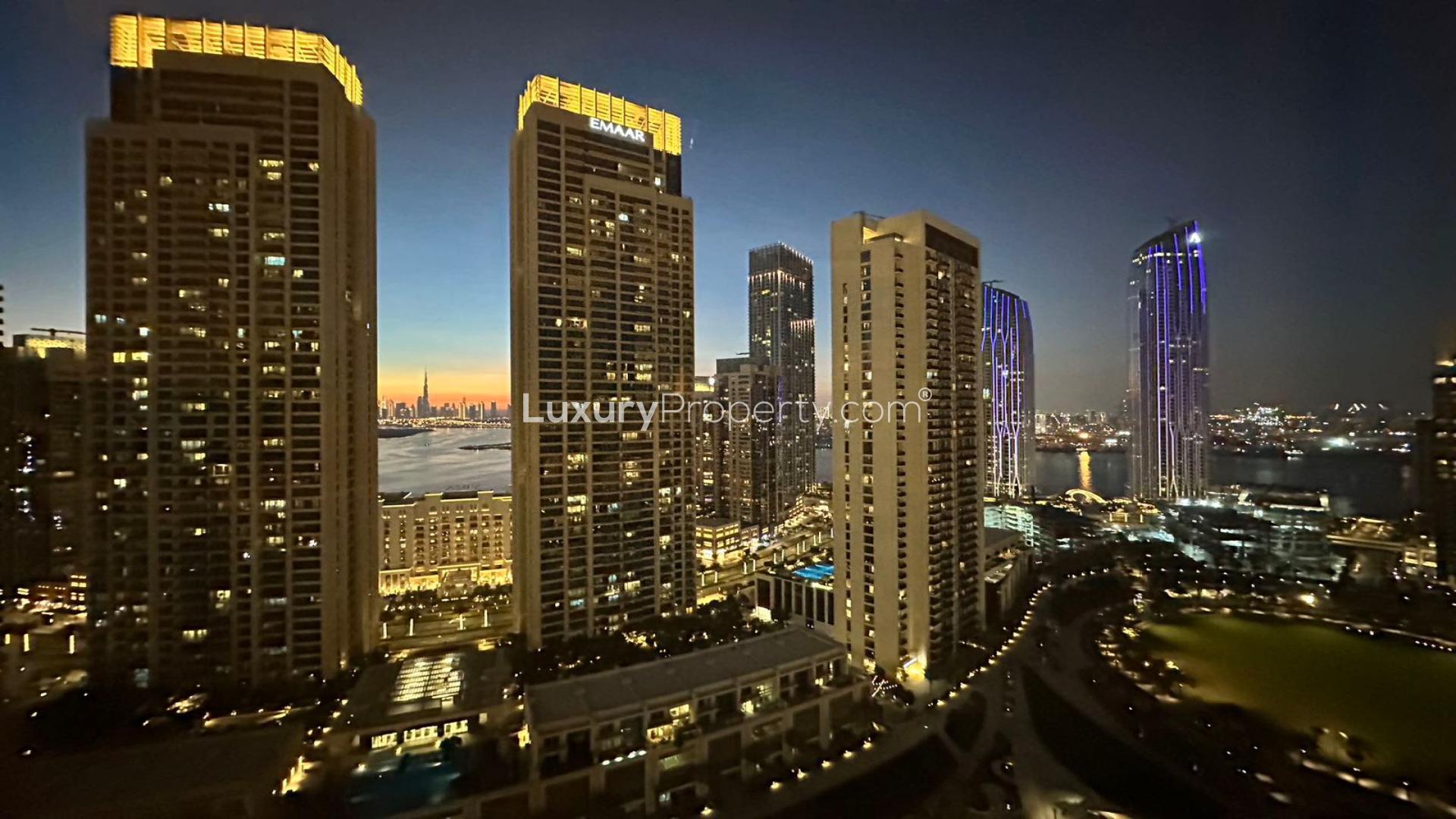 Bright bedroom in Creek Gate Tower 2, Dubai Creek Harbour apartment for rent