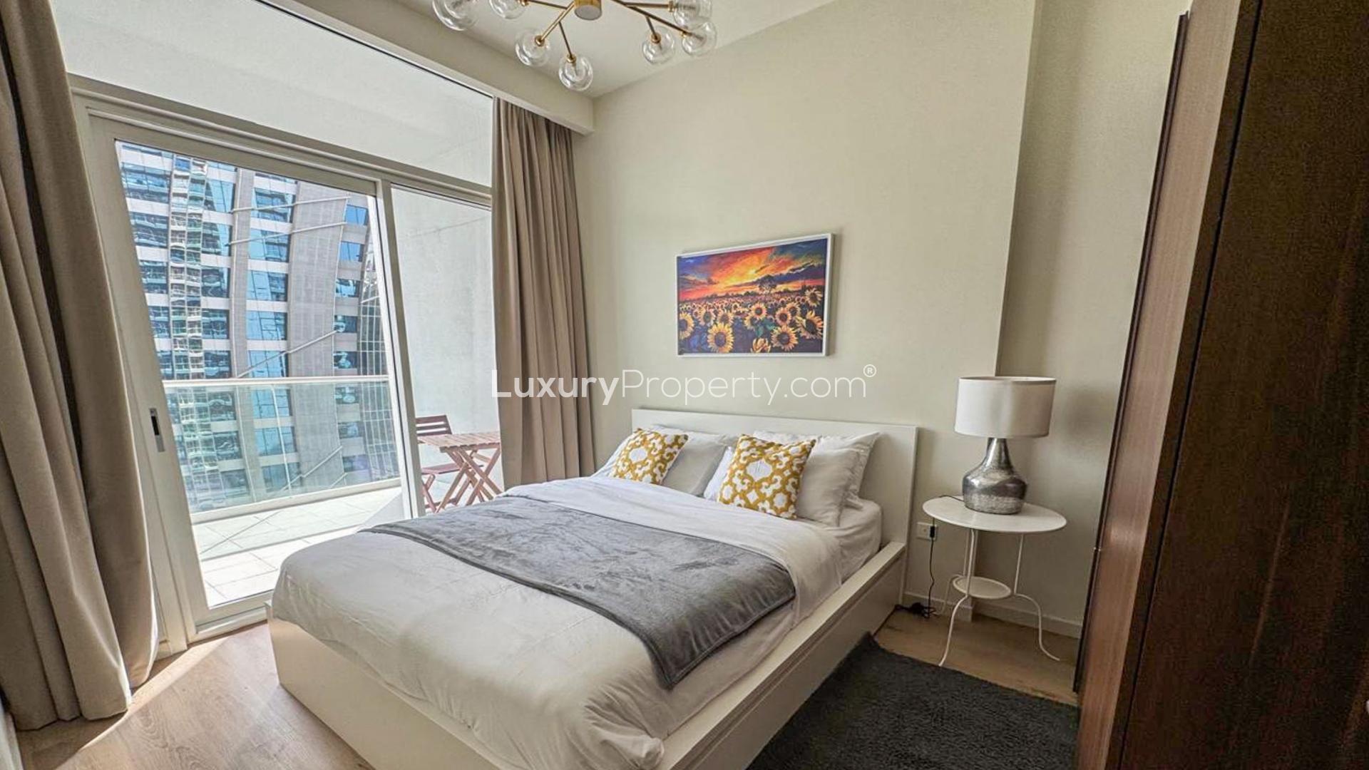 Exterior view of Binghatti Skyrise apartment, canal view, Business Bay, prime location