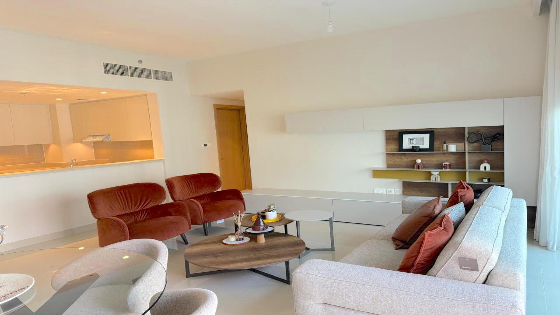 Two bedroom apartment bedroom interior at Harbour Views T1, Dubai Creek Harbour