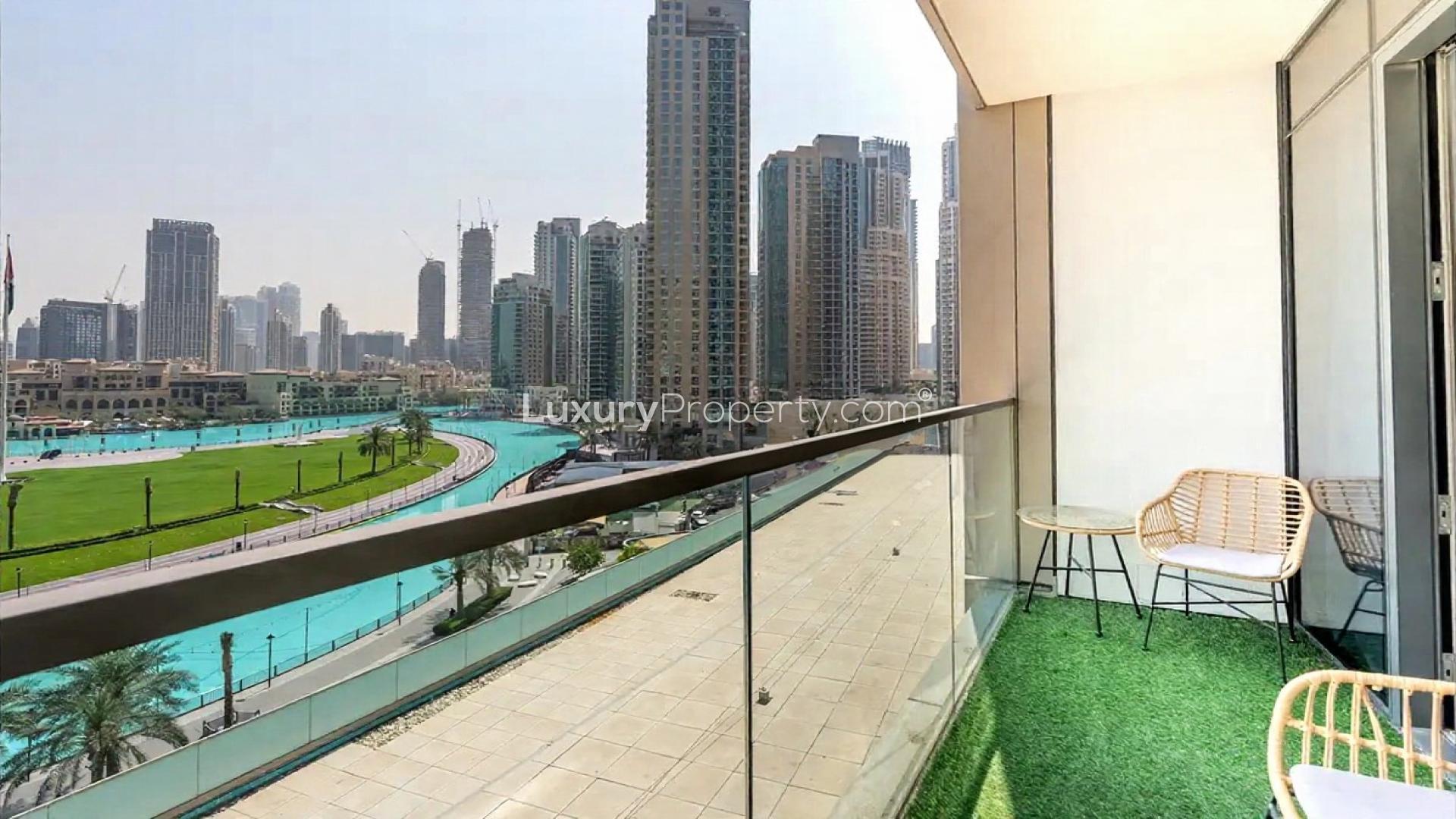 Luxurious apartment living room with modern decor in Opera District, Grande