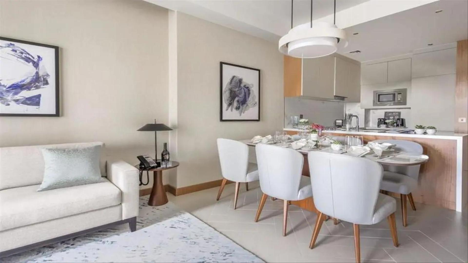 Modern living room in The Address Residences Dubai Opera, Downtown Dubai apartment for rent