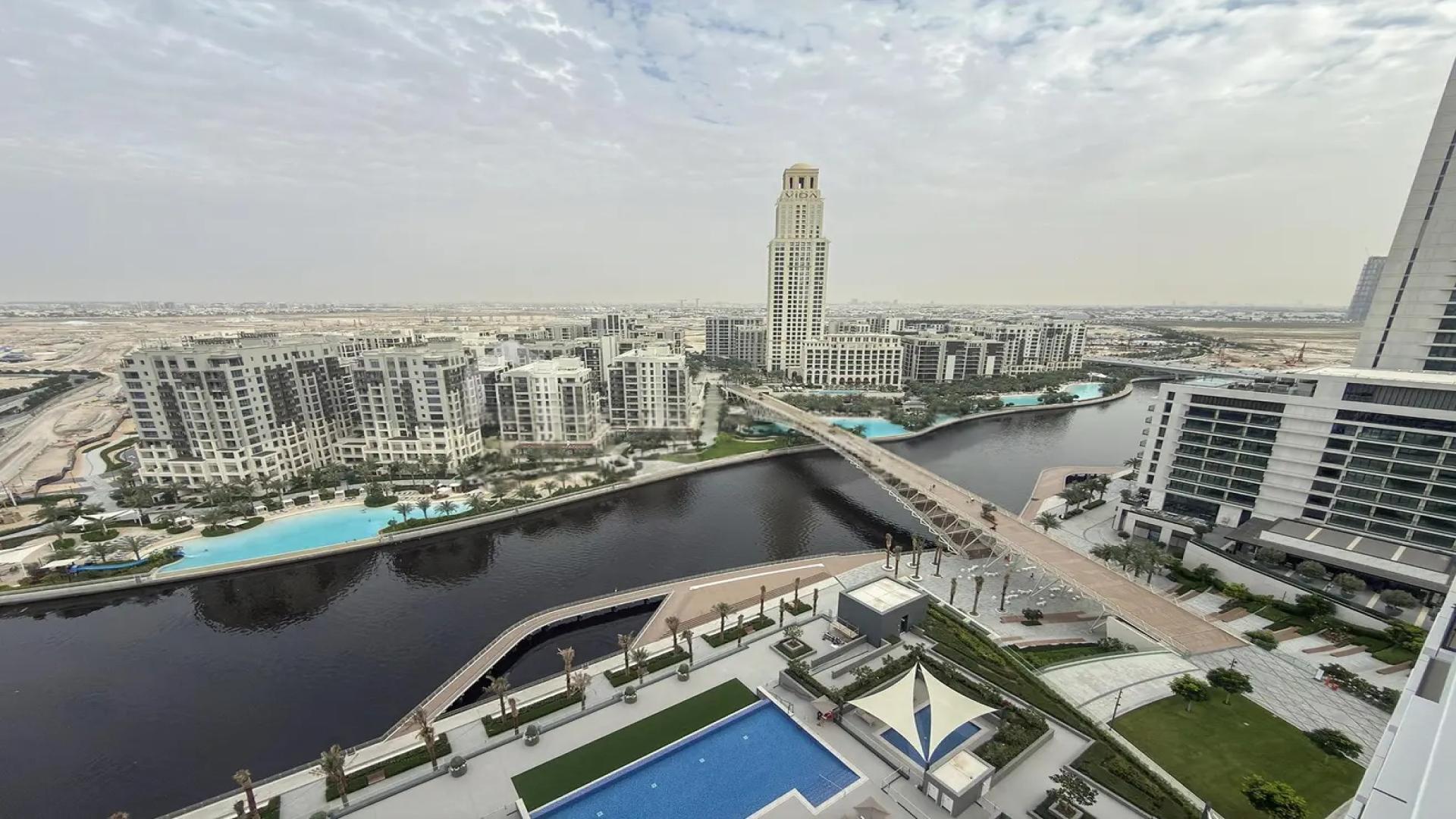 Brand new apartment kitchen in Dubai Creek Harbour, Palace Residence North, mid-floor unit