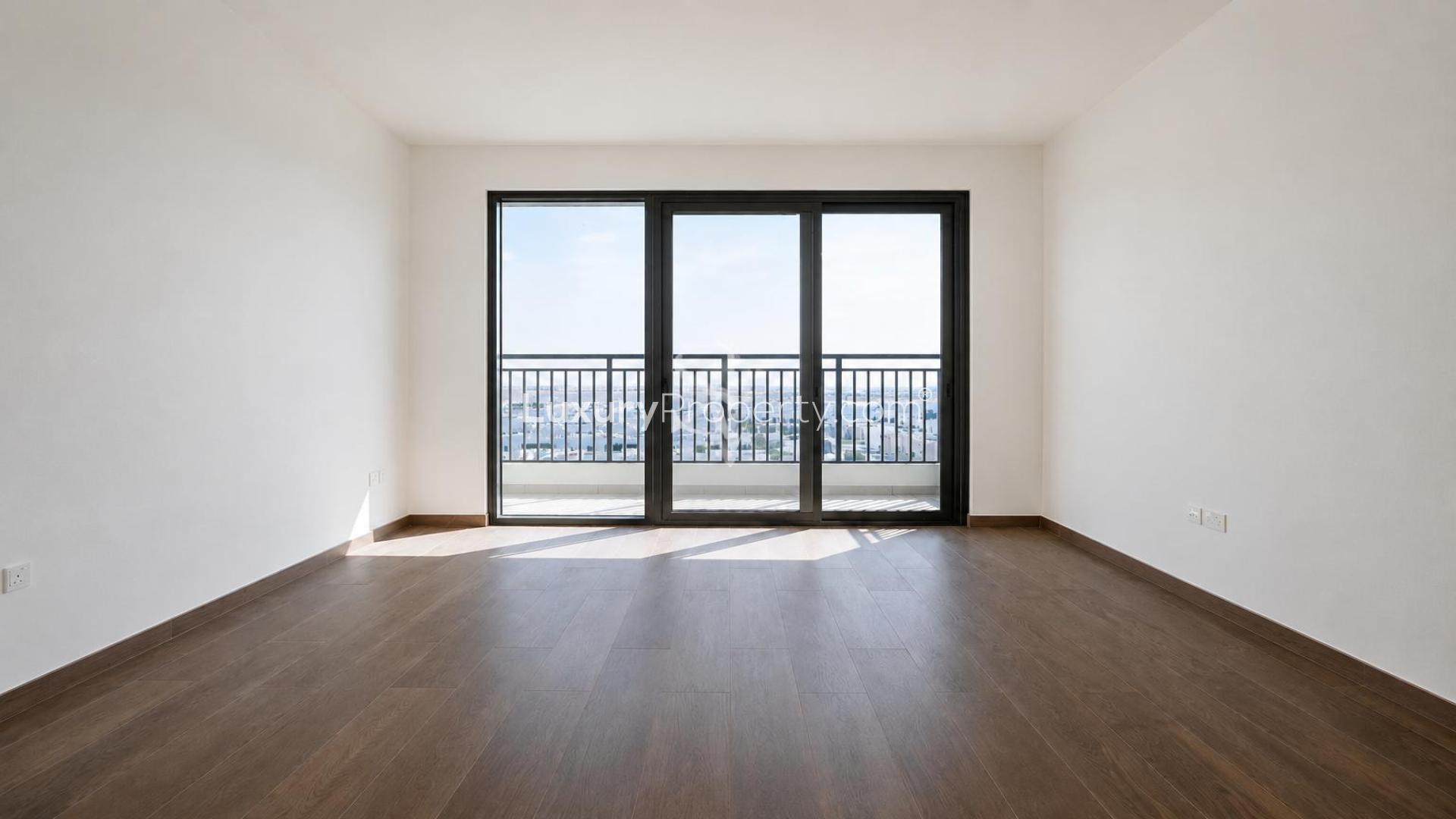 Modern kitchen and living area in Town Square, Holland Gardens apartment for rent
