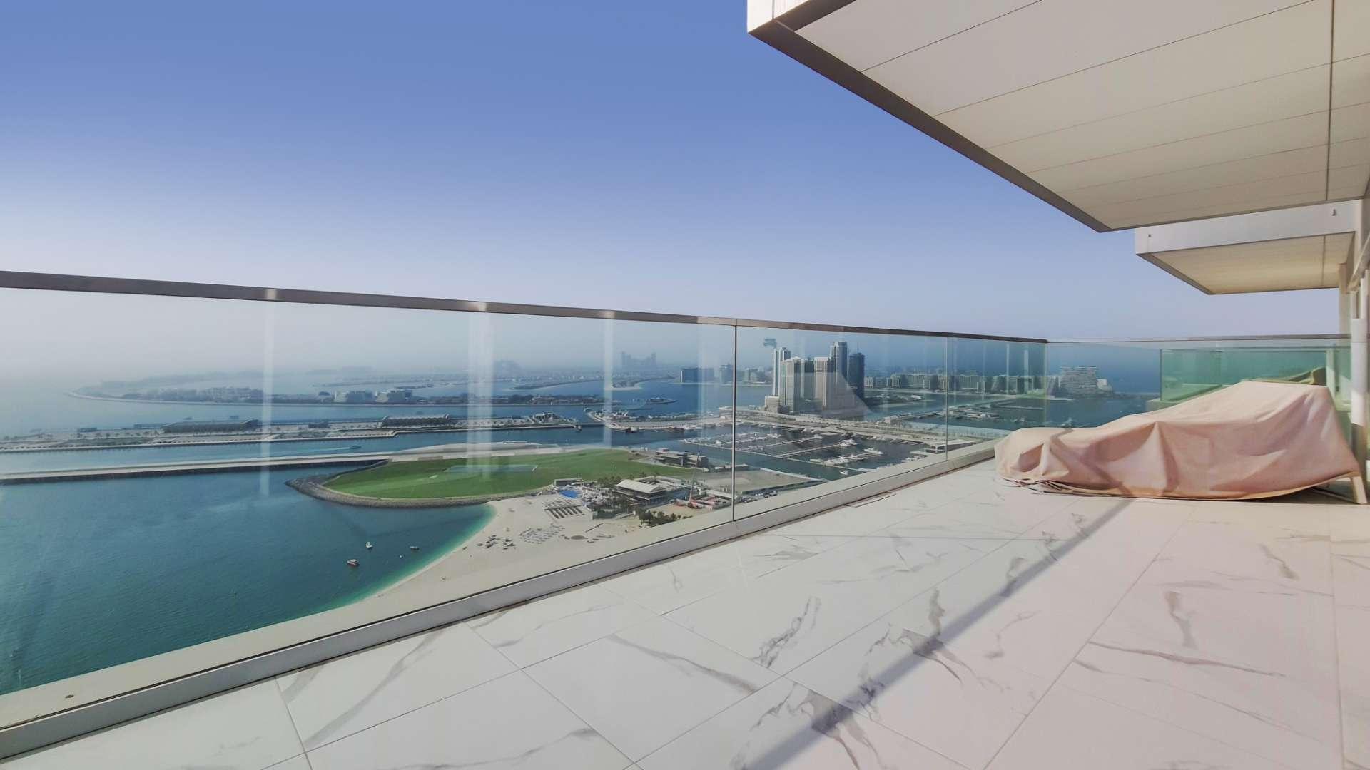 Modern living room in luxury 2-bed waterfront apartment, Jumeirah Beach Residence, 1 JBR