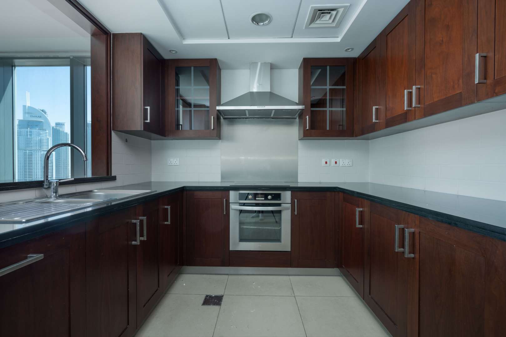 Modern 2-bedroom apartment interior with large windows, Downtown Dubai views, 29 Burj Boulevard