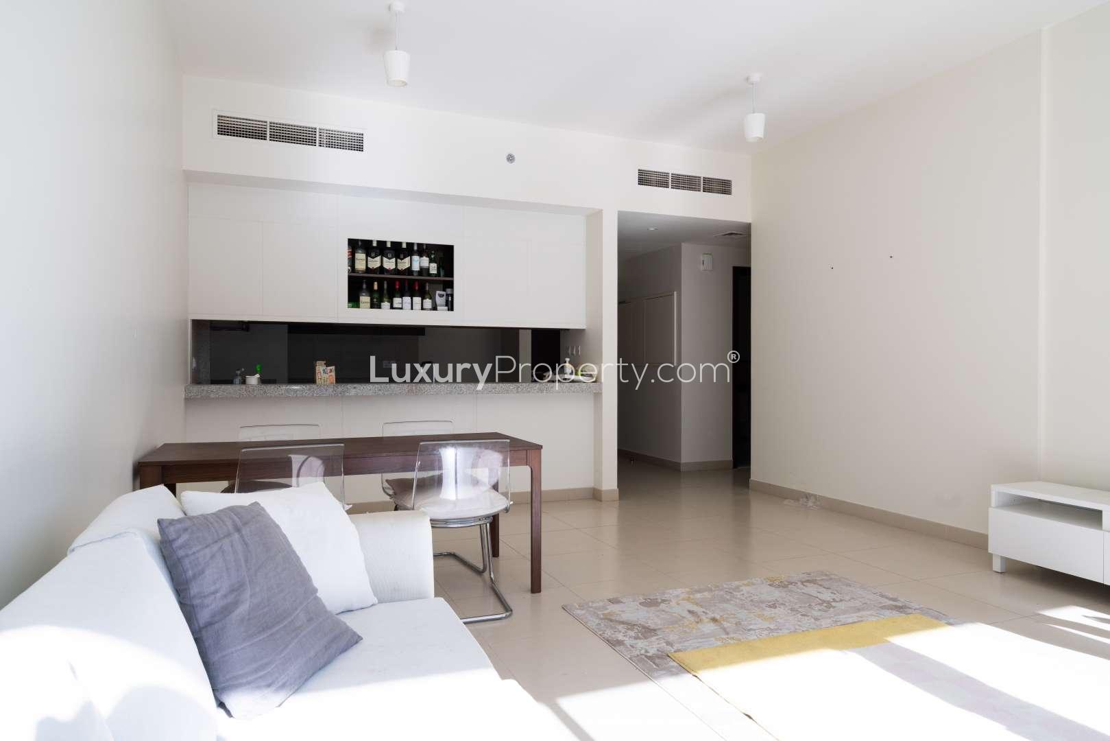 Modern kitchen in 2-bedroom apartment, Acacia Park Heights, Dubai Hills Estate