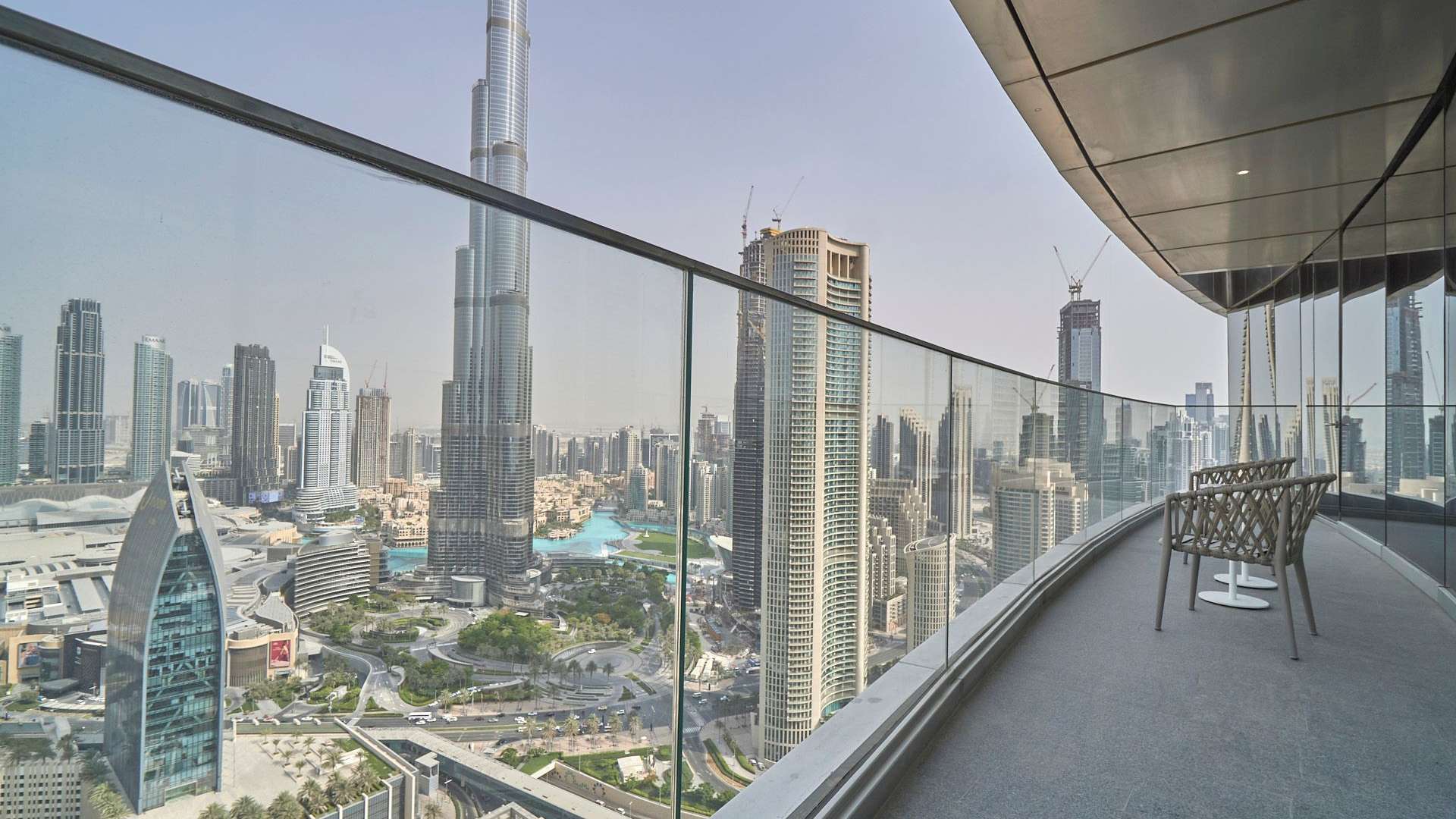 Fully furnished living room in 2-bedroom apartment, The Address Sky View, Downtown Dubai