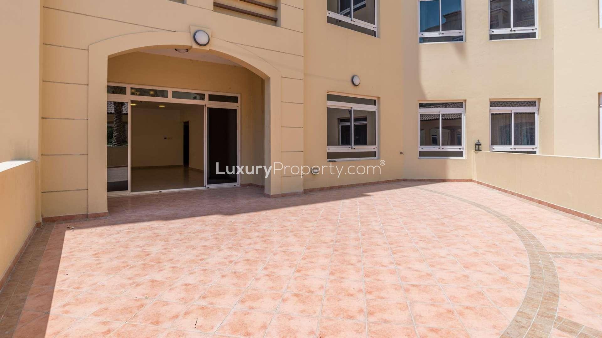Empty room with window in Al Badia Residences apartment, Dubai Festival City