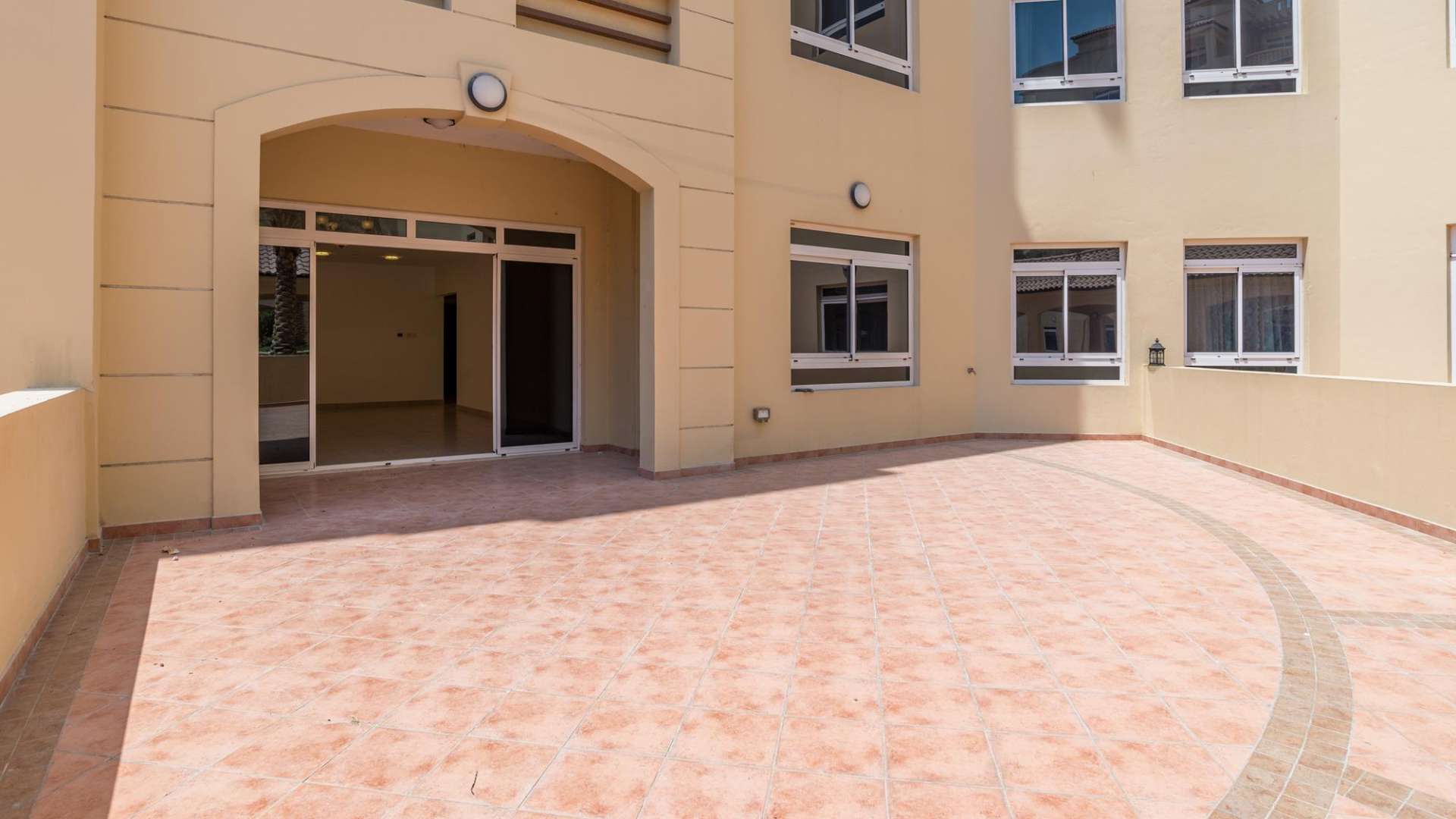 Empty room with window in Al Badia Residences apartment, Dubai Festival City