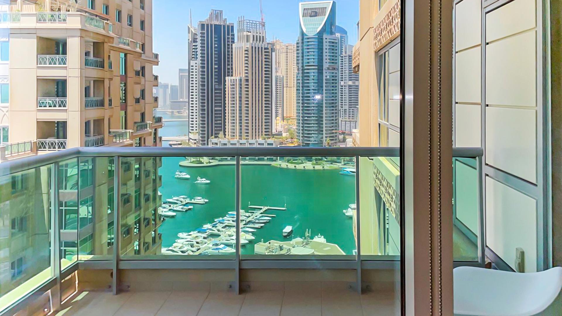 Furnished living room in Marina apartment, Dubai Marina, Emaar 6 Towers, for rent