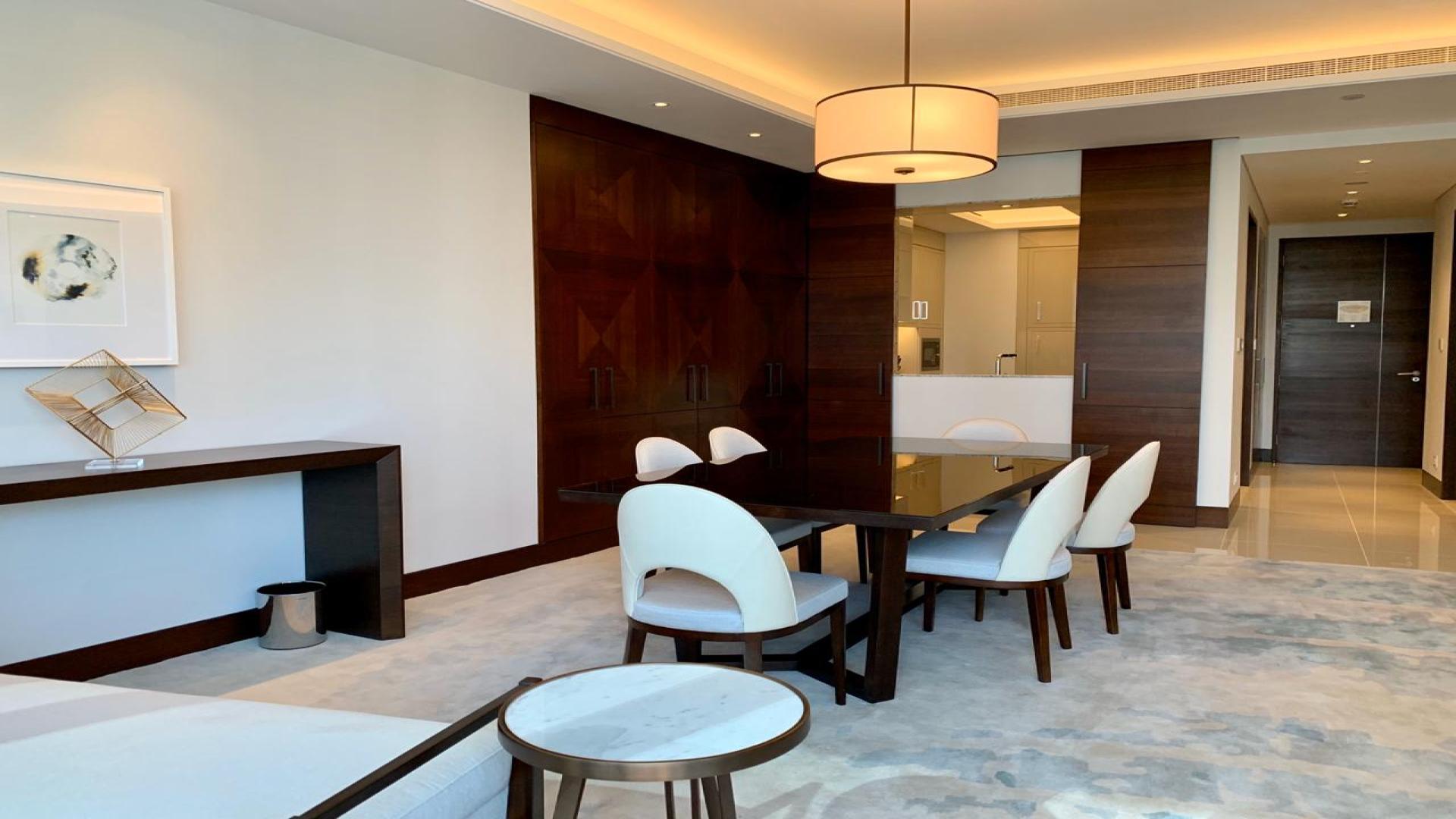 Modern living room in 2-bedroom apartment, The Address Sky View Towers, Downtown Dubai