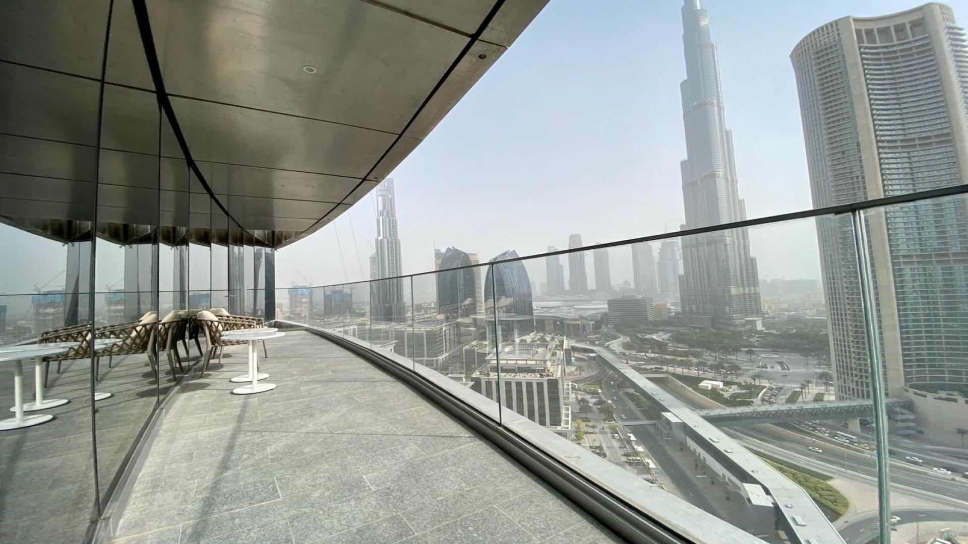 Furnished living room in 2-bedroom apartment, The Address Sky View Towers, Downtown Dubai