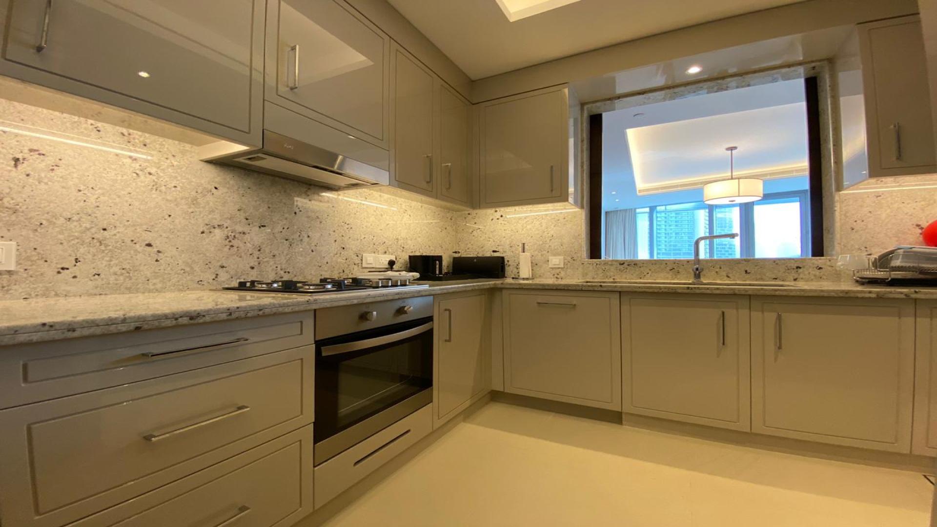 Luxurious balcony view from The Address Sky View apartment in Downtown Dubai