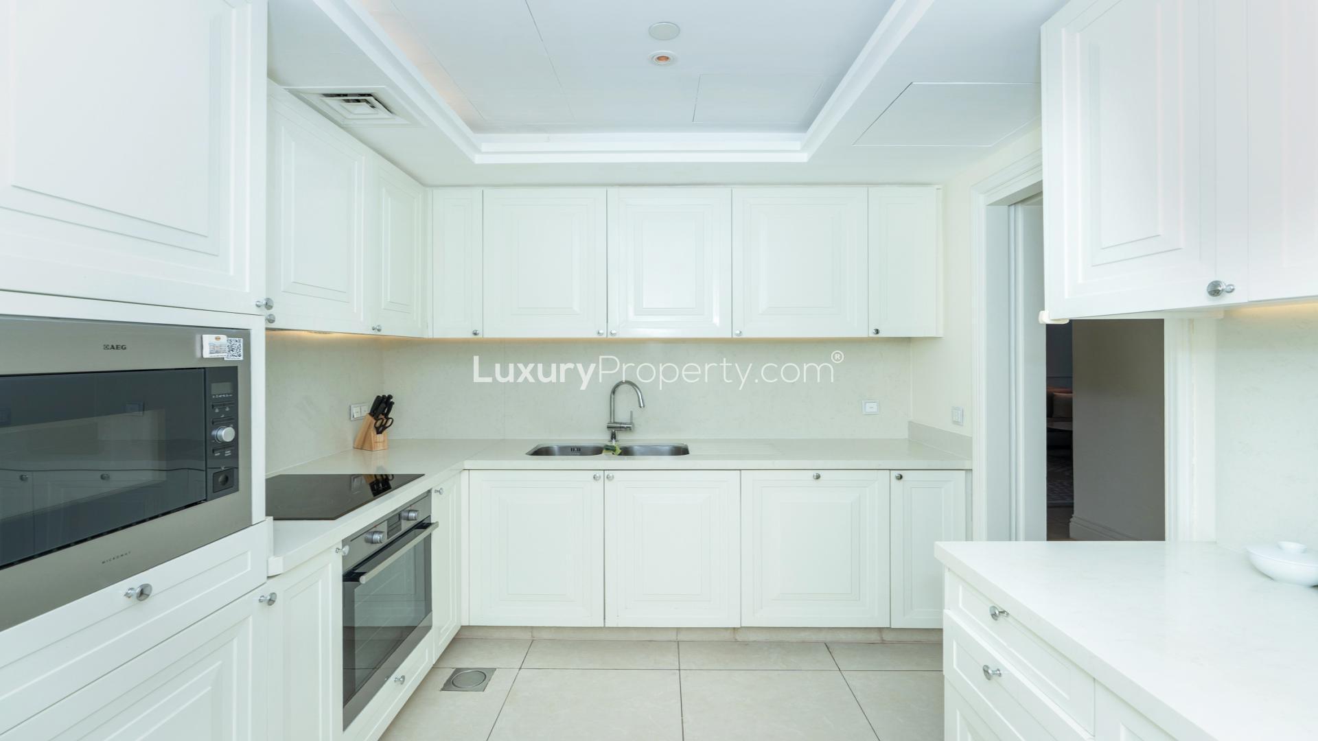 Furnished modern kitchen in 2-bedroom apartment, The Address The BLVD, Downtown Dubai