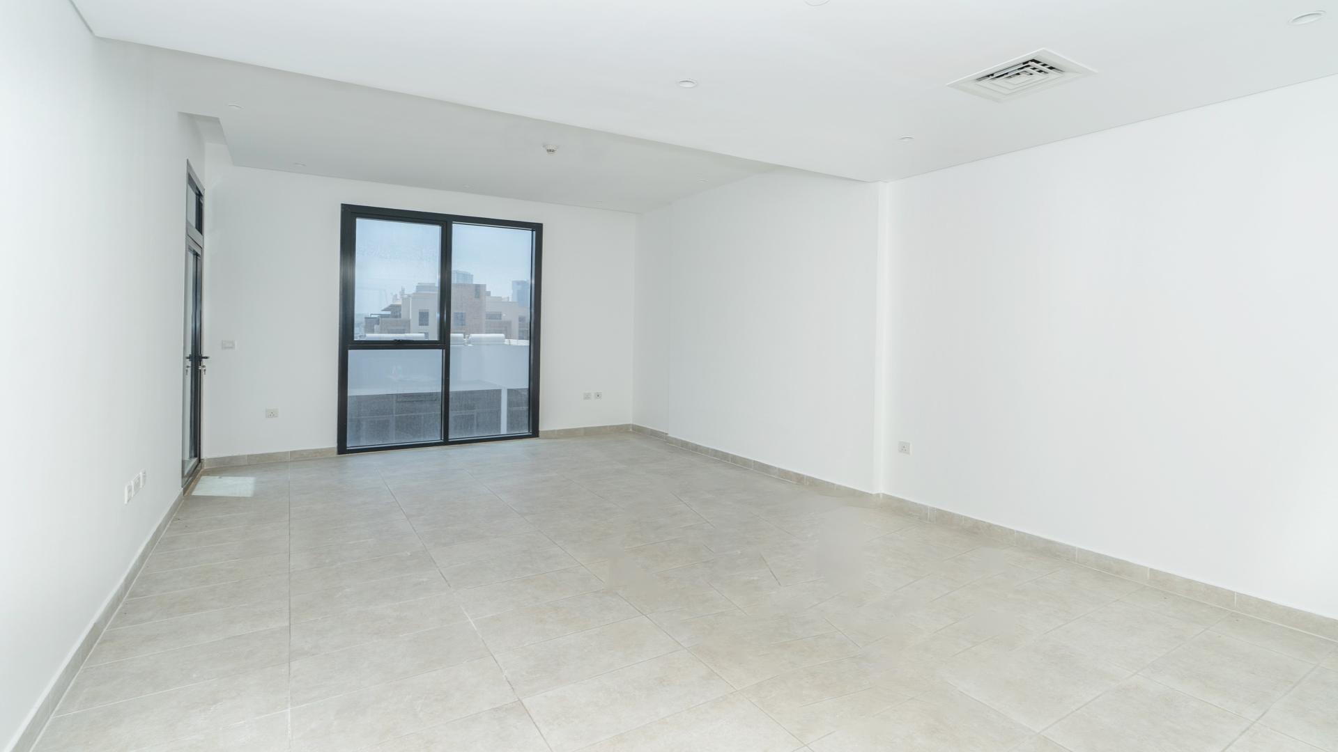 Jumeirah Village Circle skyline view from Hyati Residences balcony, 2-bedroom apartment for rent