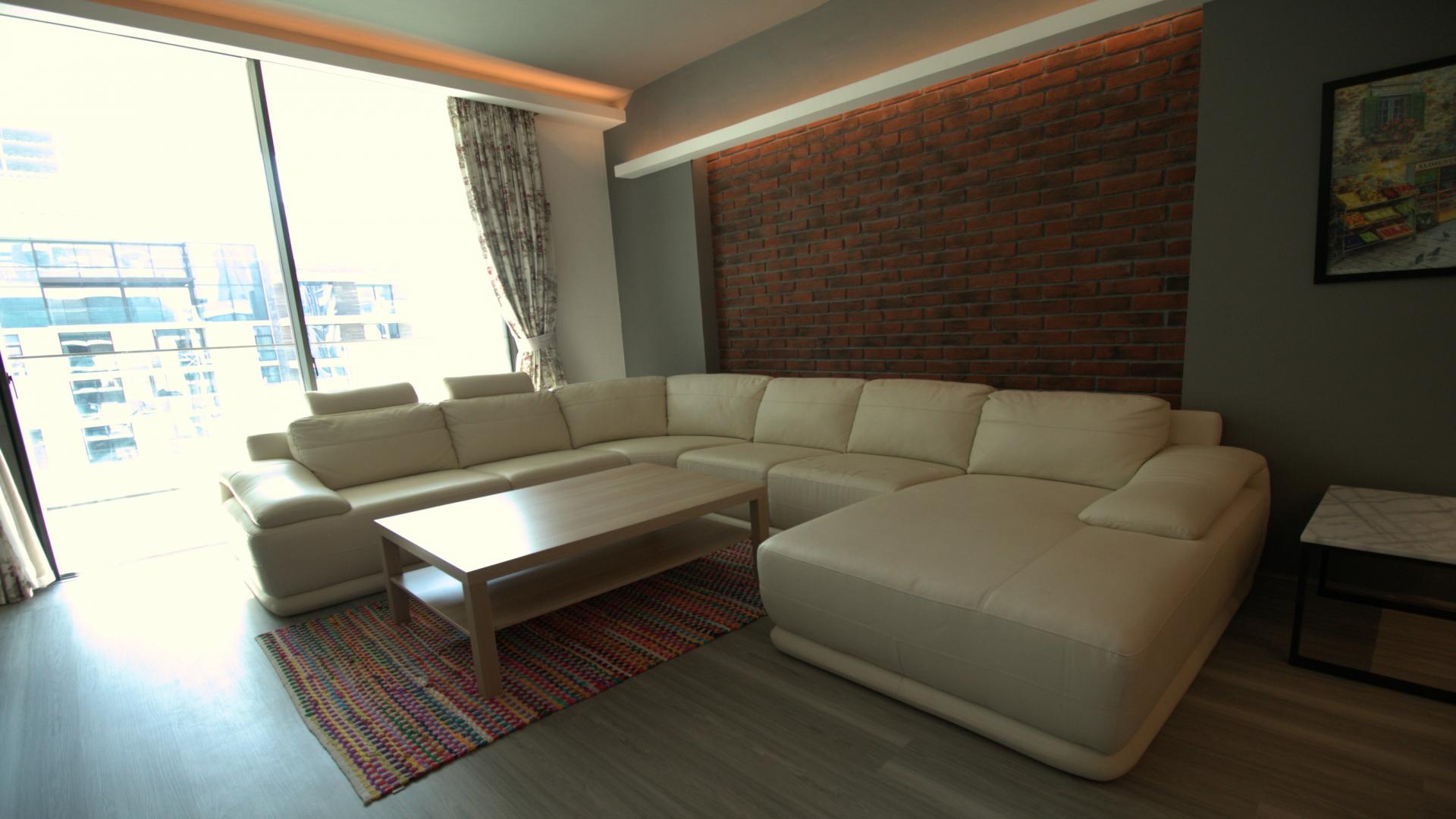 Fully furnished living room in unique 2-bedroom apartment, The Terraces, Mohammed Bin Rashid City