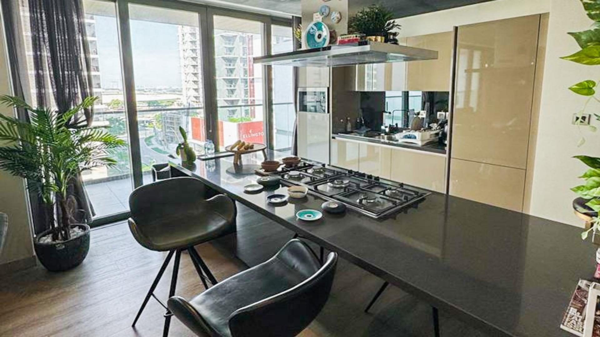 Fully furnished living room in 2-bedroom apartment, Hartland Greens, MBR City for rent