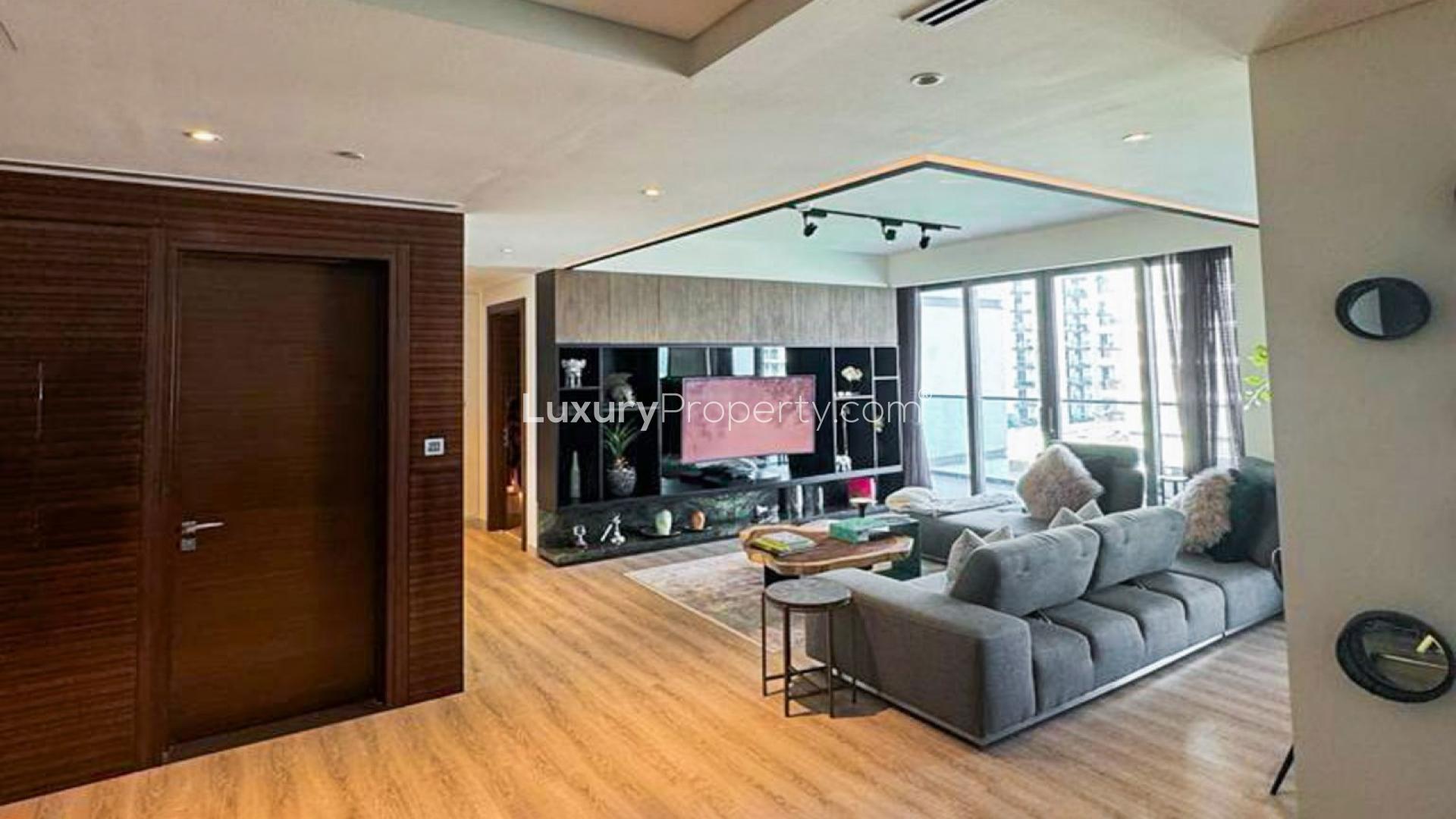 Dining area with modern decor in 2-bedroom apartment, Hartland Greens, MBR City