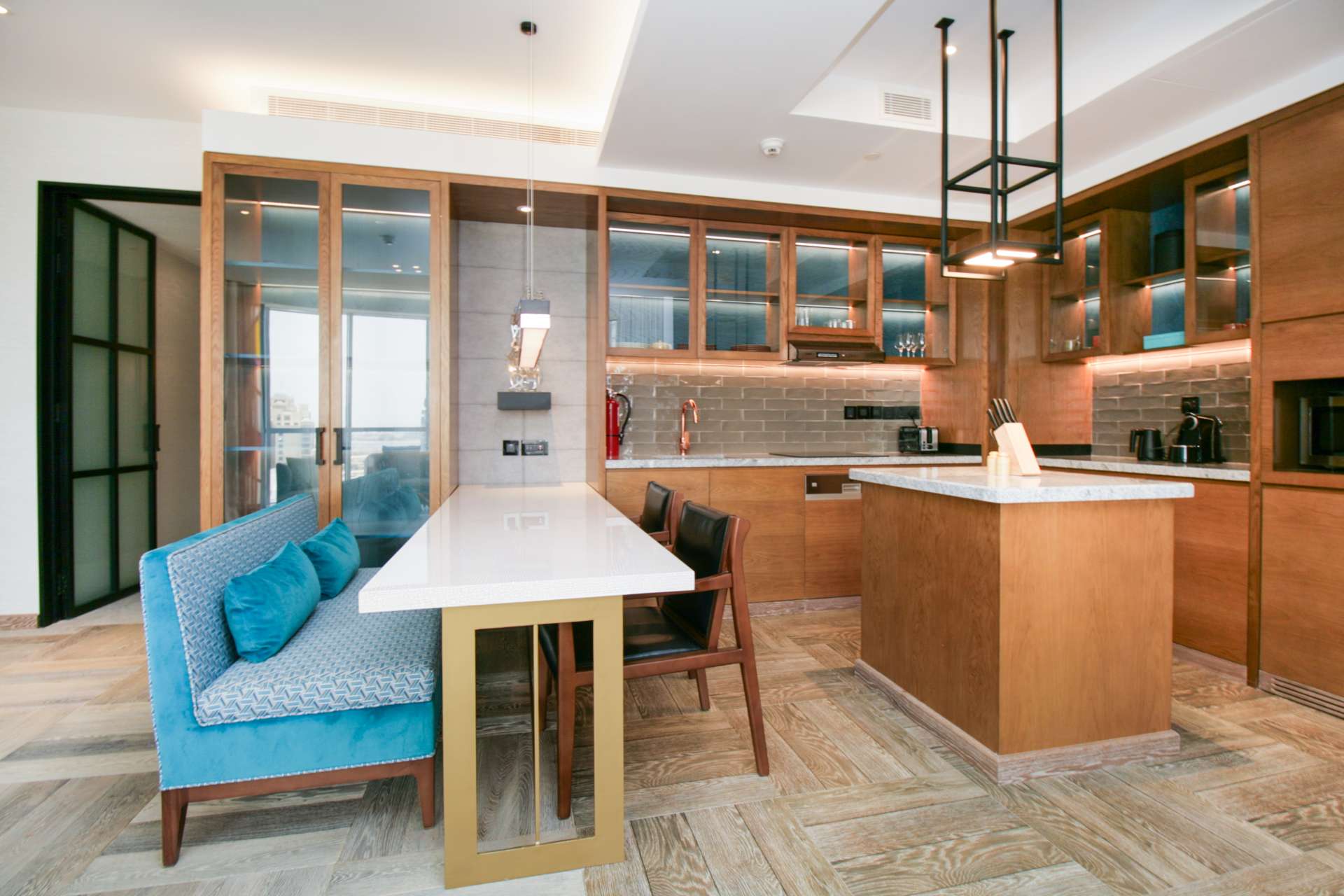 Luxury furnished living room in Andaz by Hilton apartment, Palm Jumeirah, Dubai