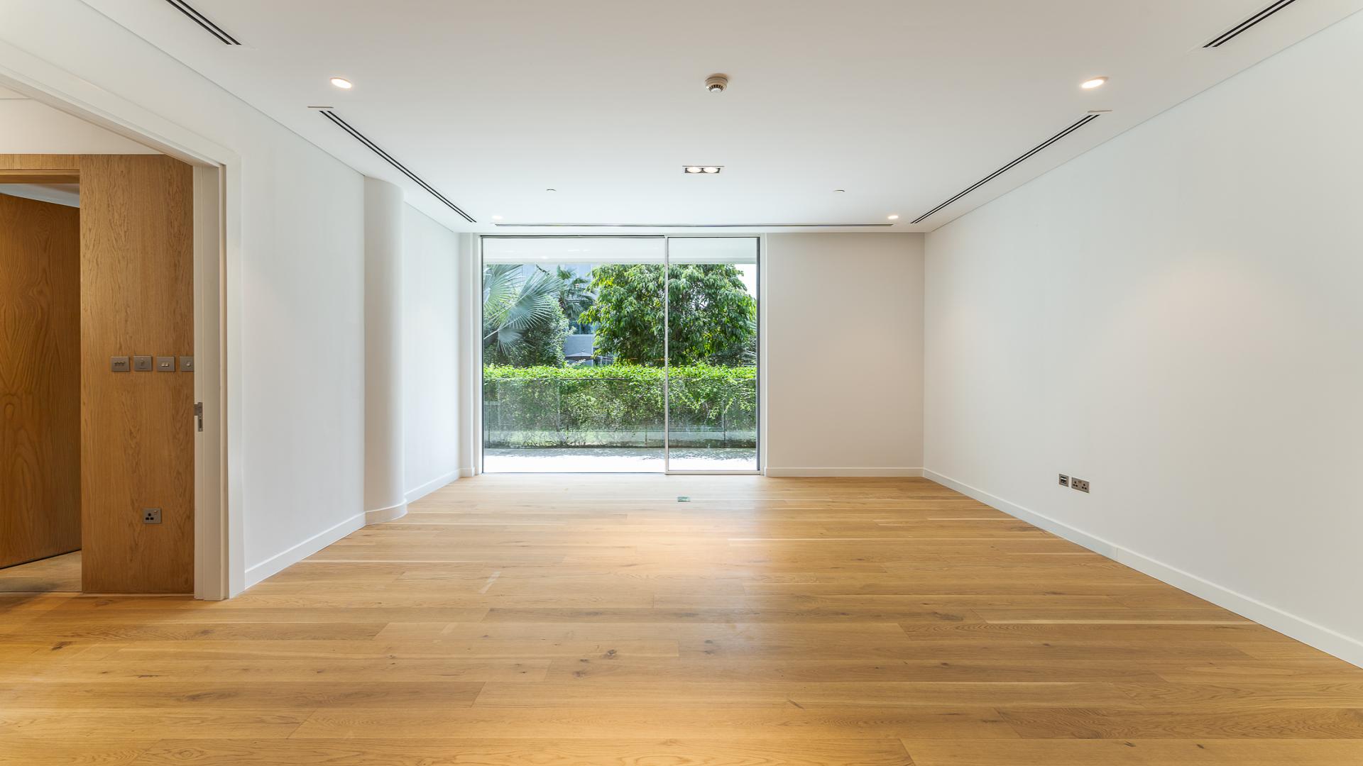 Ground floor apartment with garden view in The Neighbourhood, Al Barari, for rent