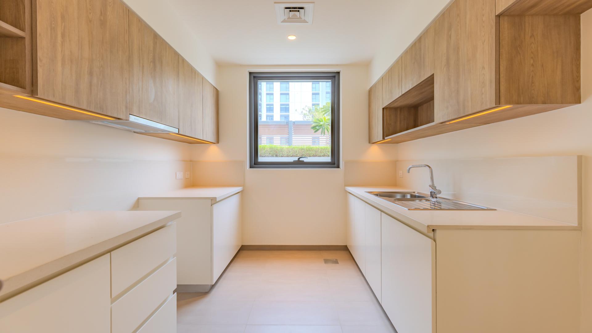 Stylish living room with large windows in 2-bedroom apartment, Executive Residences, Dubai Hills Estate