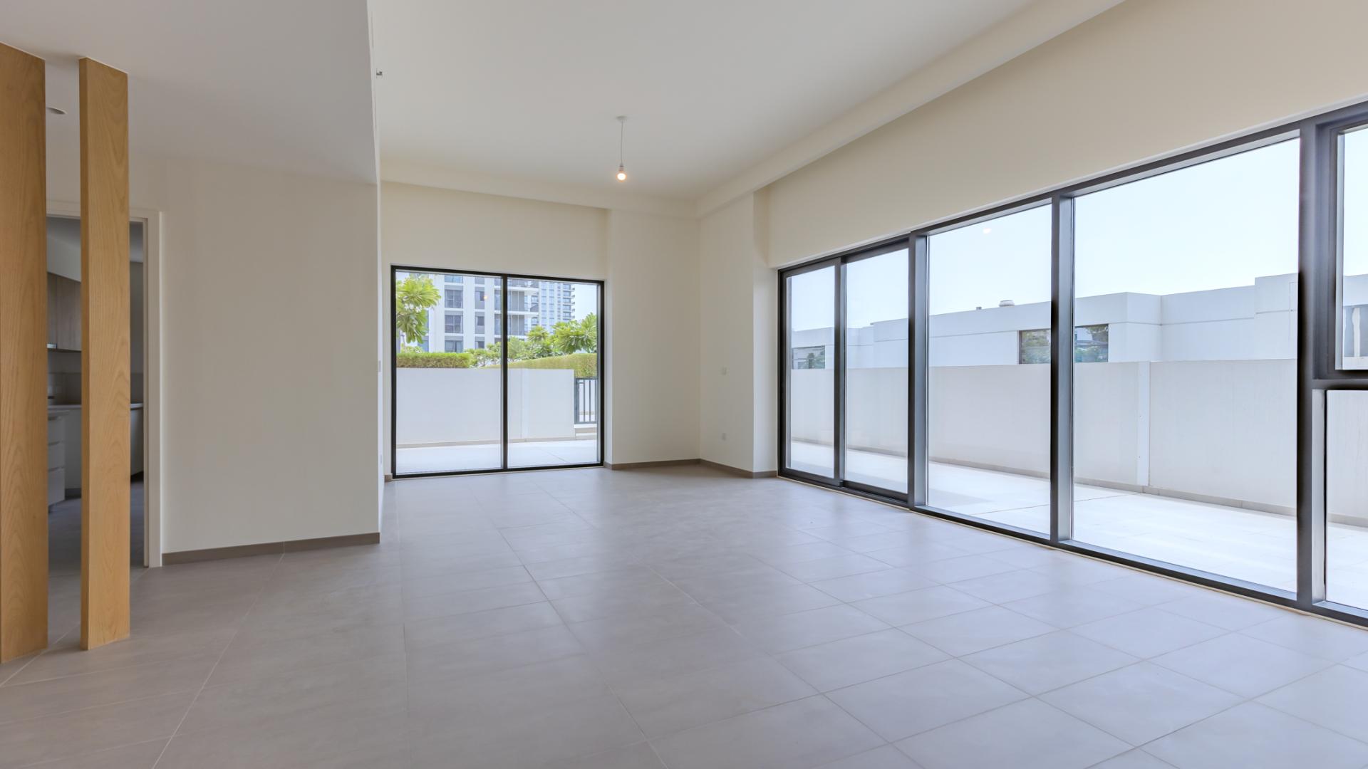 Outdoor terrace of 2-bedroom apartment in Executive Residences, Dubai Hills Estate