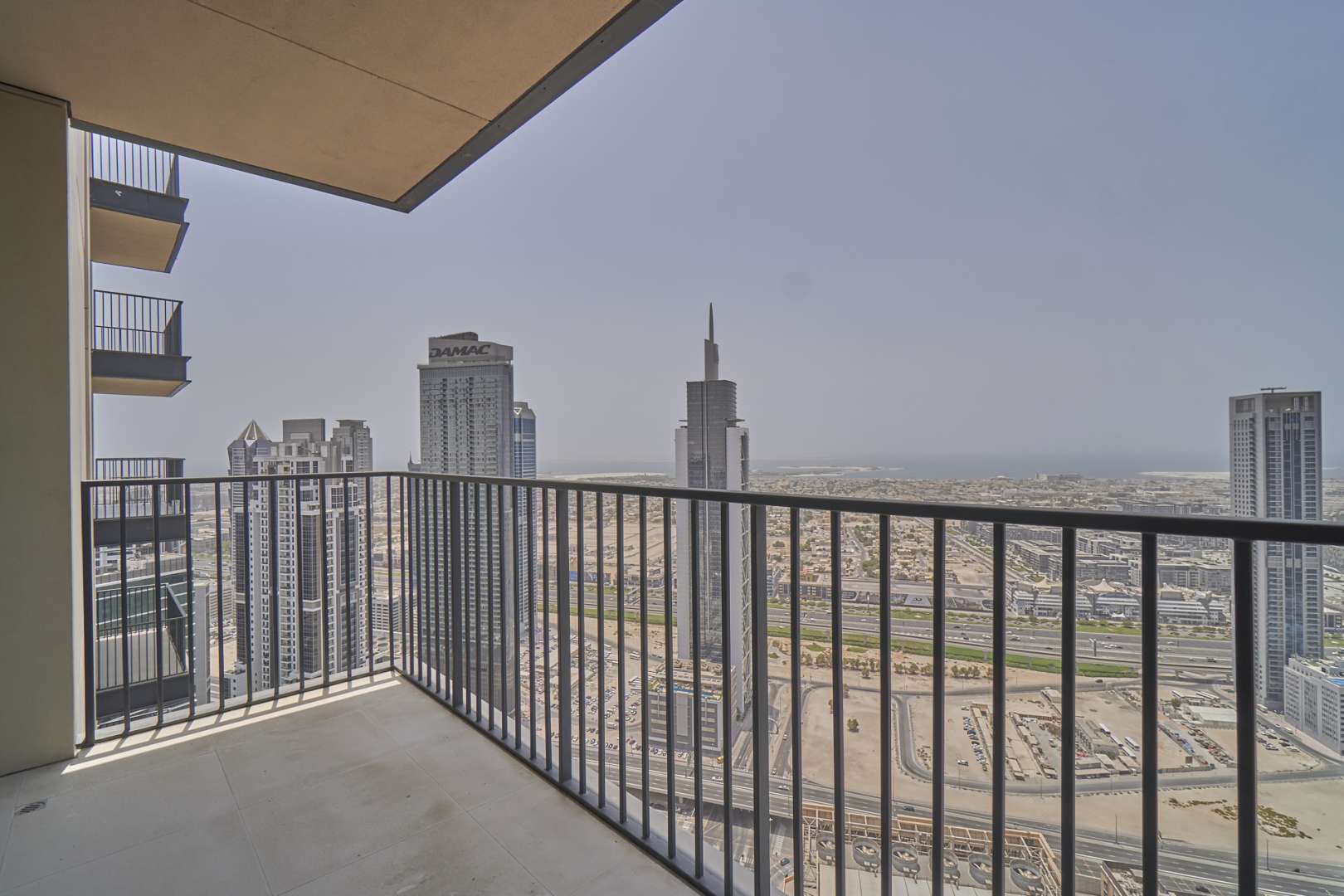 Skyline view from chiller-free 2-bedroom apartment in BLVD Heights, Downtown Dubai for rent