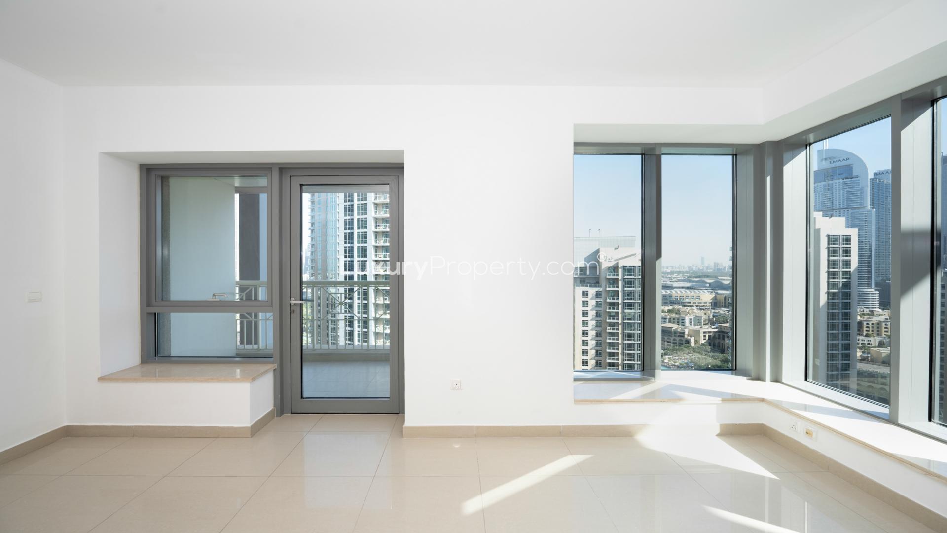 High-floor apartment interior with Burj Khalifa view, Downtown Dubai, 29 Burj Boulevard