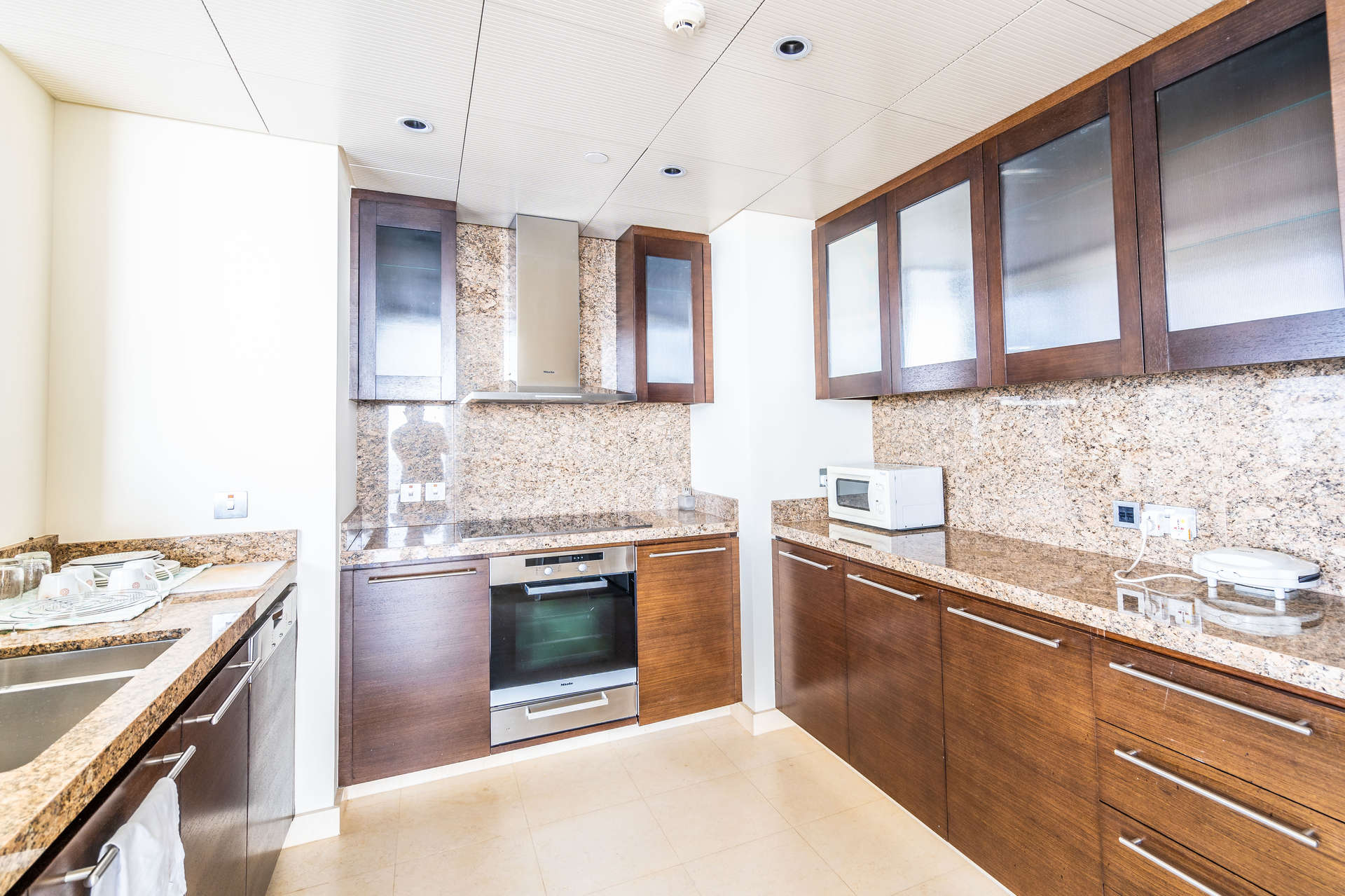 Luxurious living room in 2-bedroom apartment, Burj Khalifa, Downtown Dubai, with city views