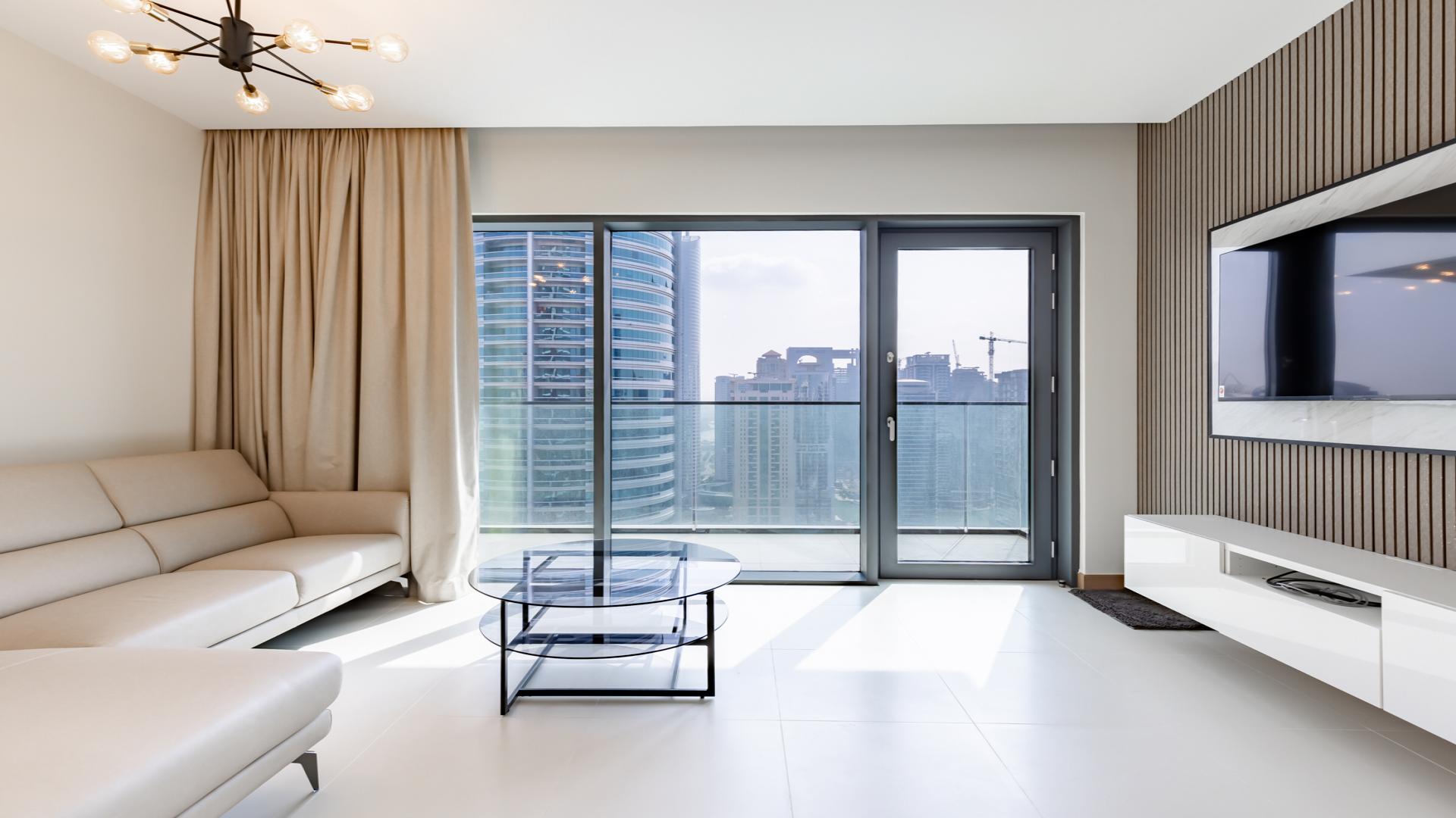 Upgraded two-bedroom apartment with stunning marina view in Vida Residences, Dubai Marina