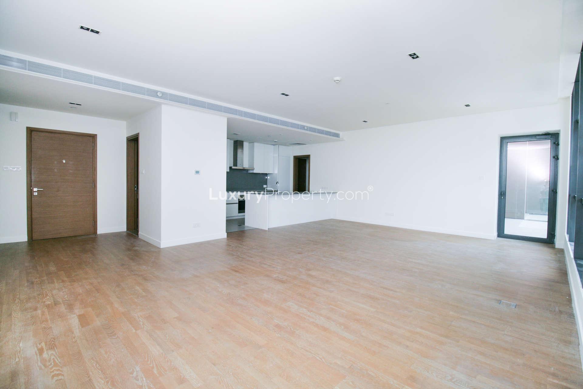 "Spacious balcony view in City Walk, Dubai apartment, Building 3A, for rent.",Spacious living area in 2-bedroom apartment, City Walk, Dubai, Building 3A, for rent