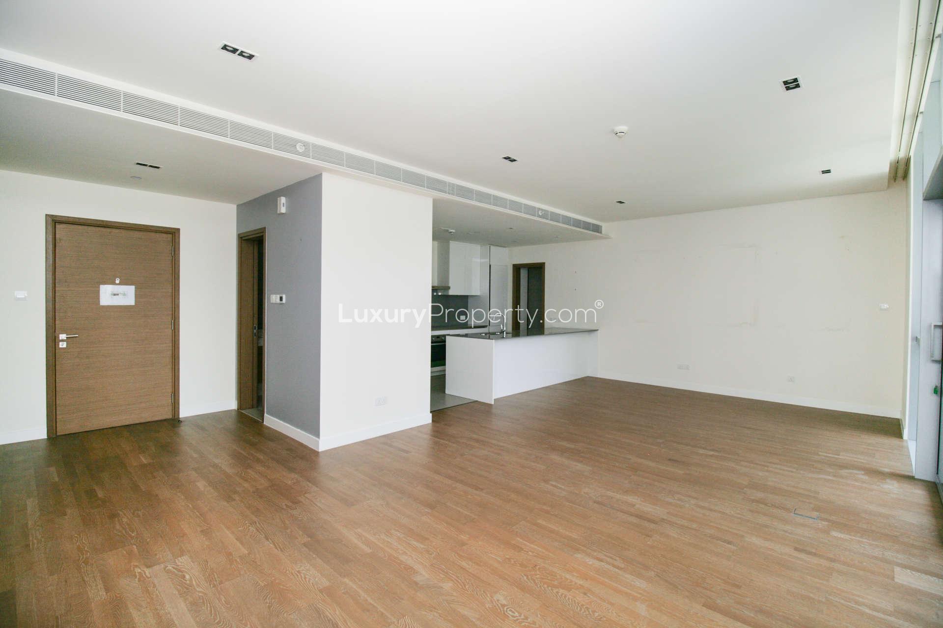 Modern kitchen in 2-bedroom City Walk apartment, Jumeirah. Spacious, sleek design, Building 15