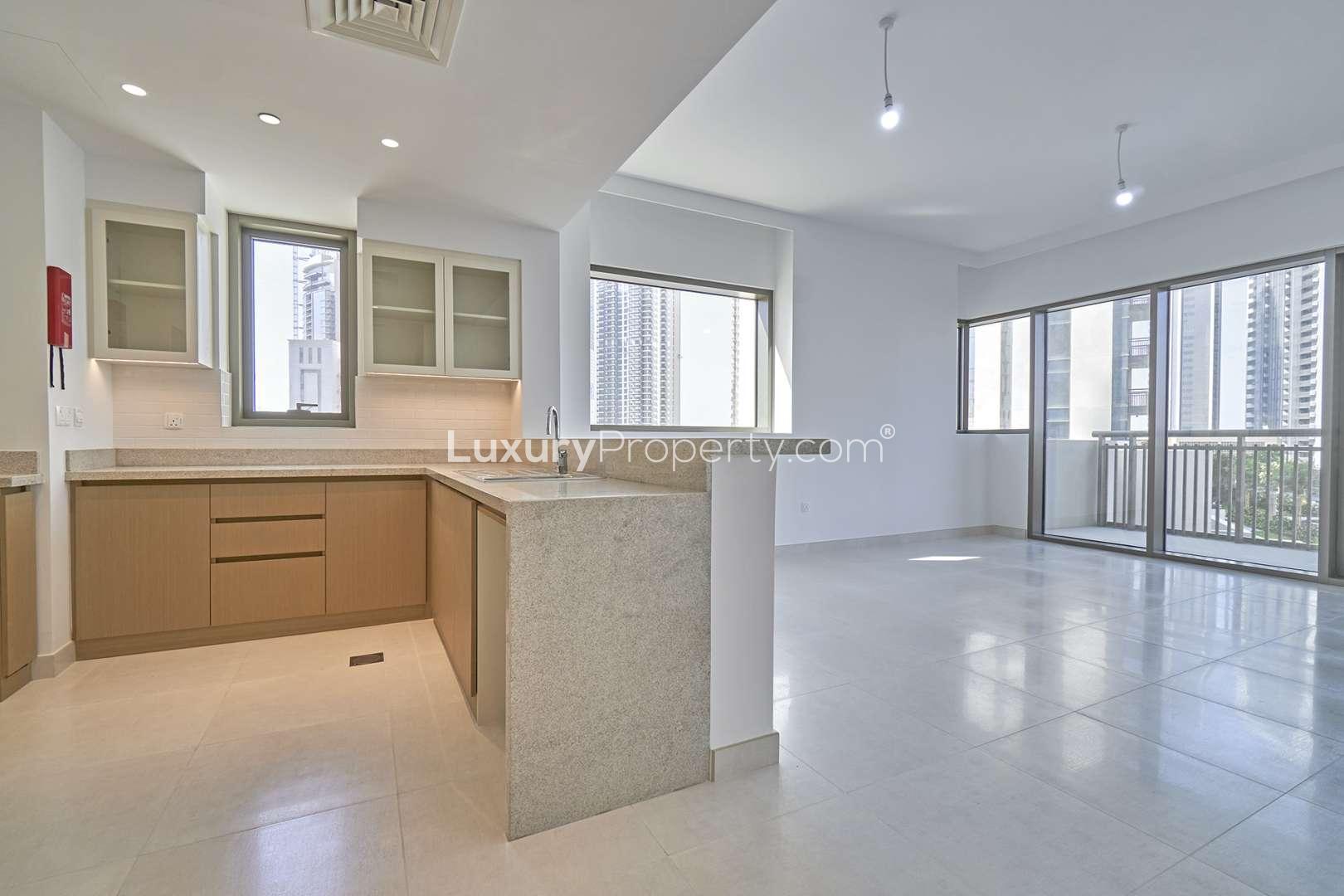 Balcony view from 2-bedroom apartment in Creekside 18, Dubai Creek Harbour