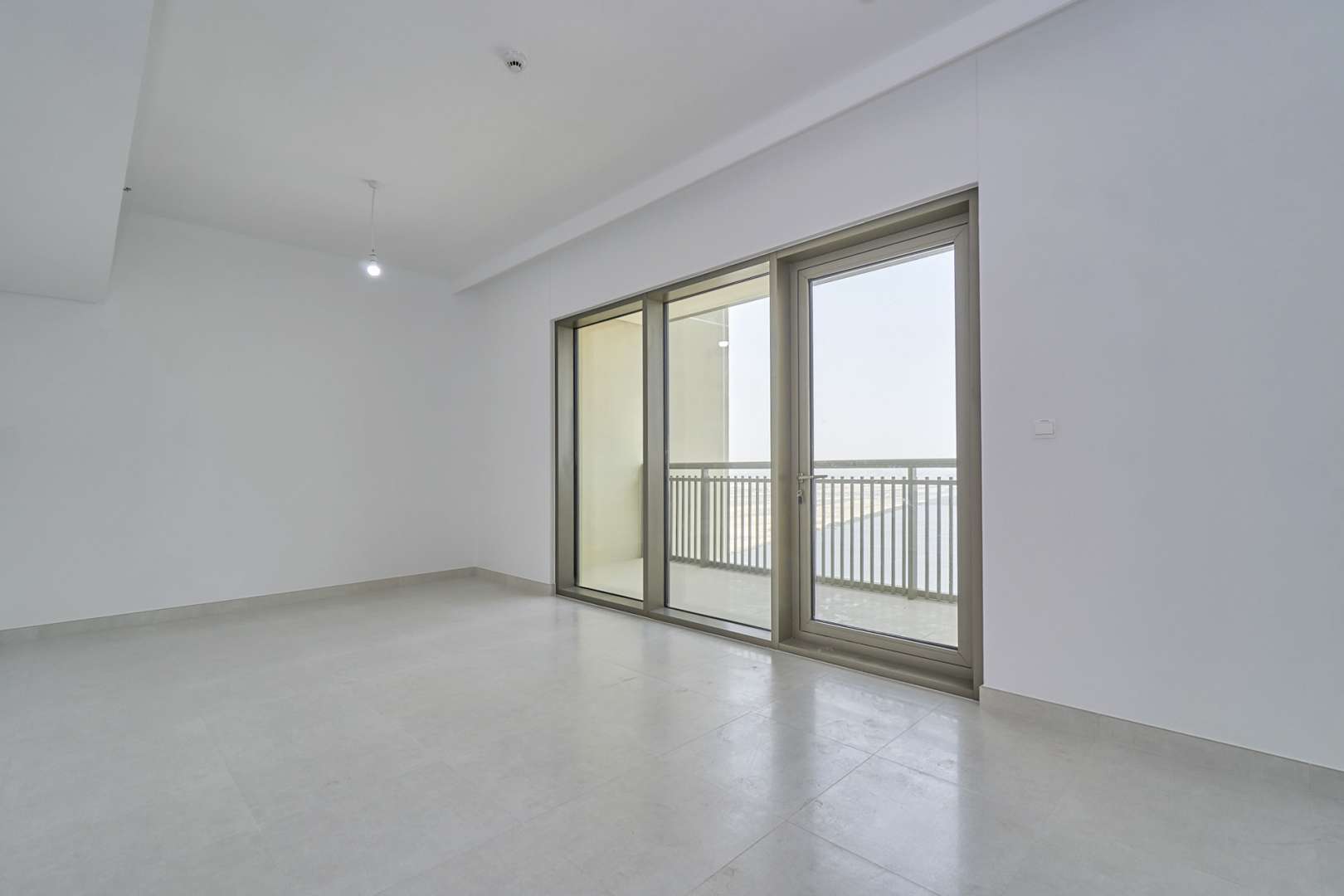 Stunning open-plan living area in Creekside 18, Dubai Creek Harbour apartment for rent