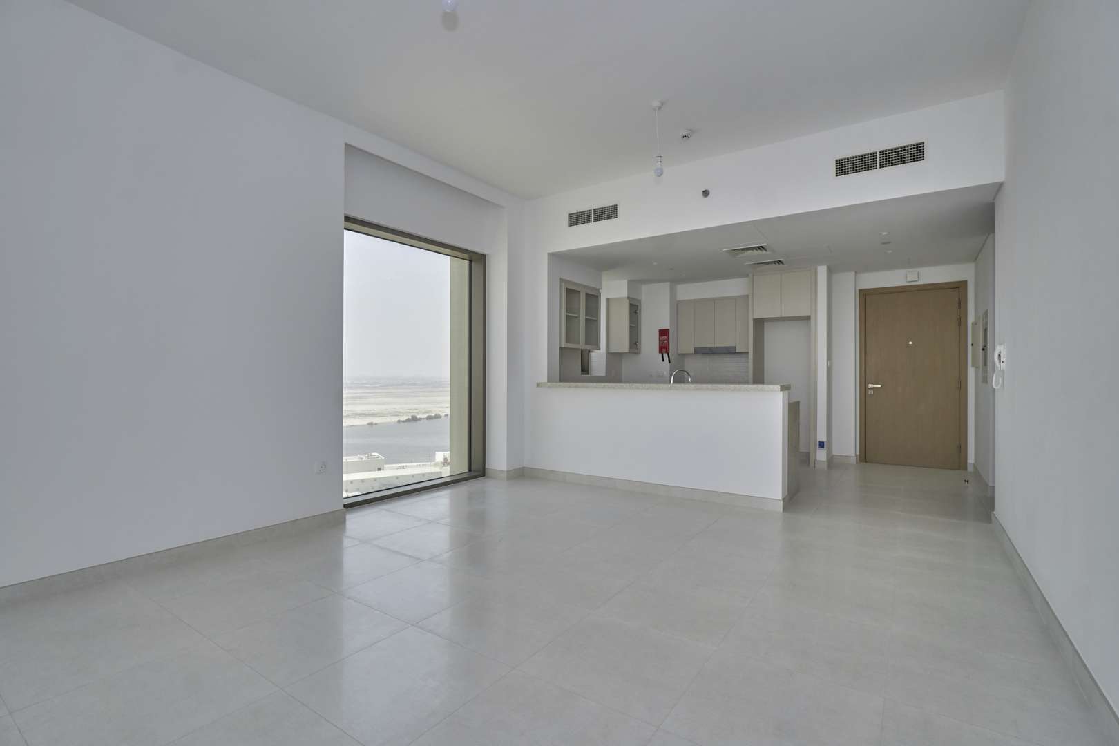 Hallway view inside 2-bedroom apartment for rent in Creekside 18, Dubai Creek Harbour