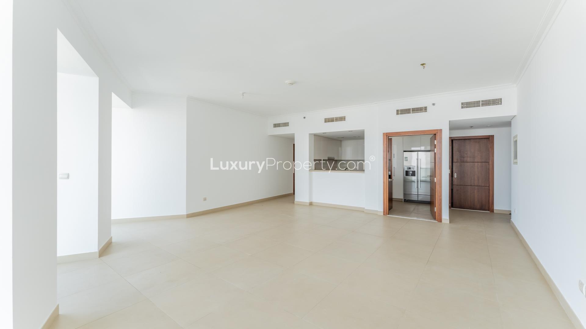 2-bedroom high-floor apartment interior, Burj Vista 1, Downtown Dubai, spacious living area