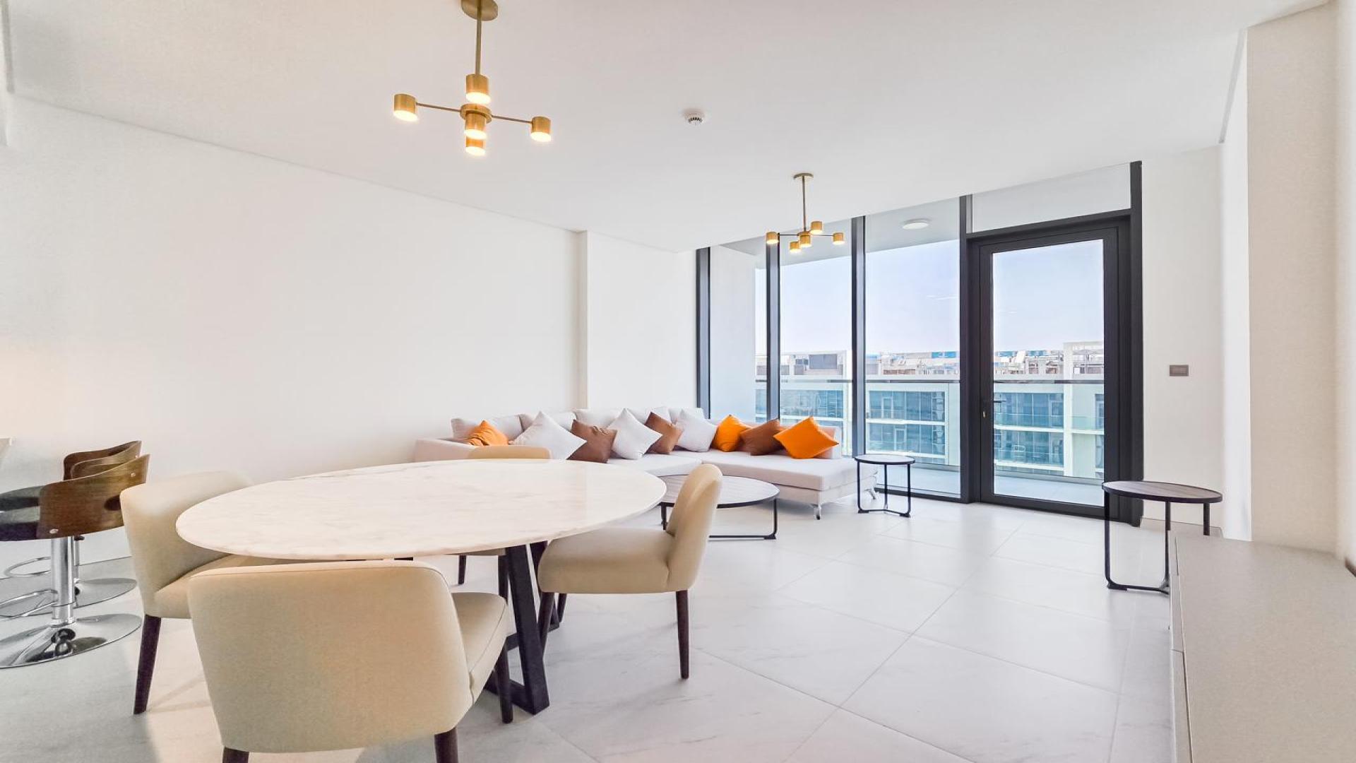 2-bedroom apartment living room with modern furnishings in MBR City