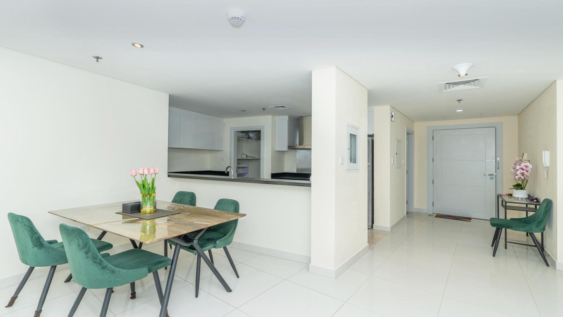 Stunning view of Dubai Marina skyline and waterfront from Damac Heights apartment balcony