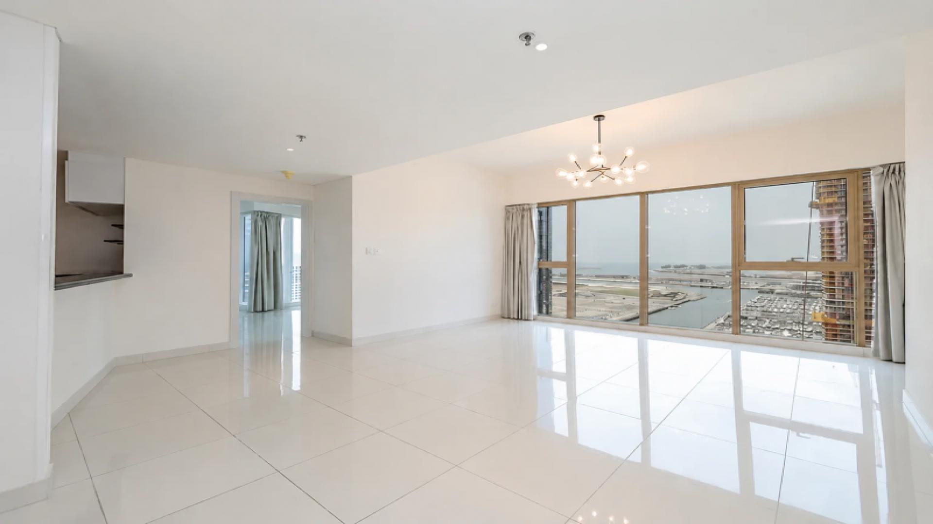 Unfurnished apartment with marina views, spacious layout in Damac Heights, Dubai Marina