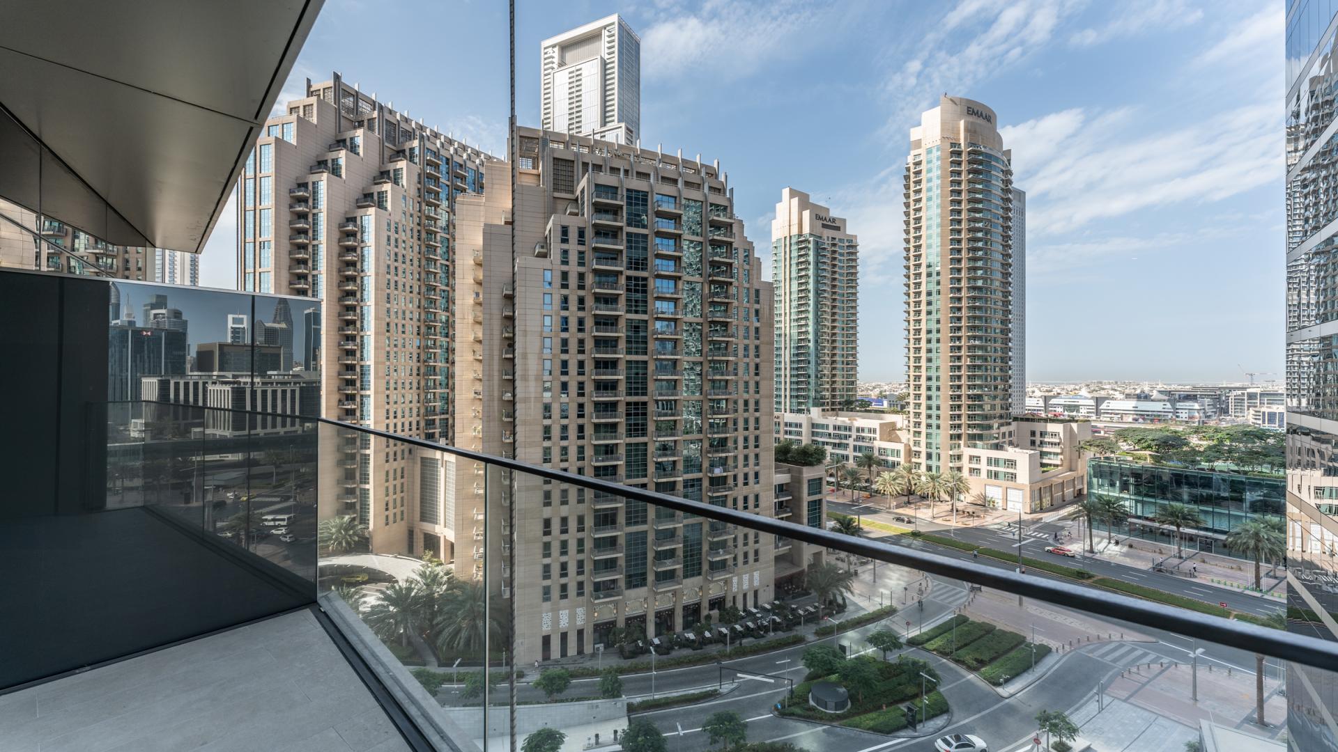 Balcony view from furnished 2-bed apartment at The Address Residences Dubai Opera, Downtown Dubai