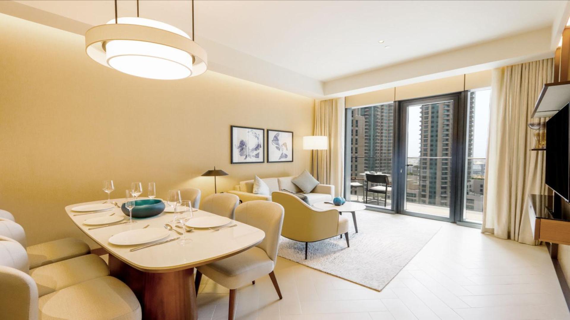 Fully furnished living room in 2-bed apartment, The Address Dubai Opera, Downtown Dubai