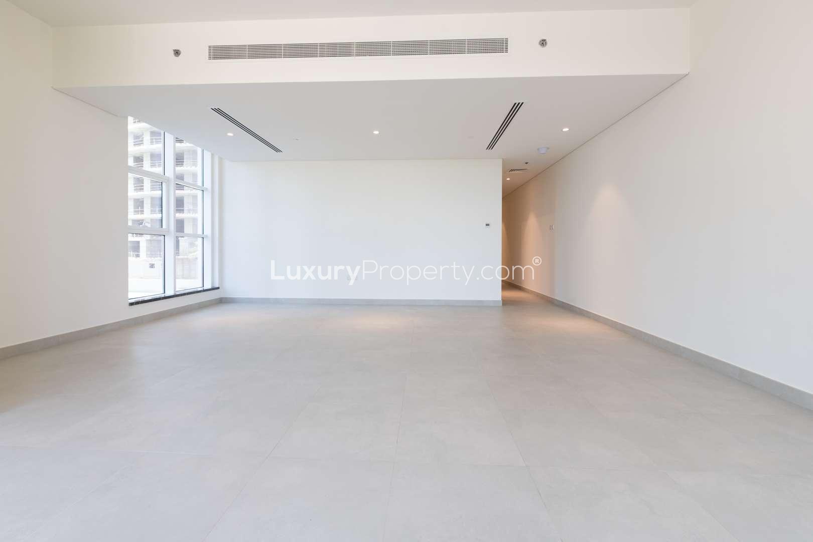 Modern kitchen in 2-bedroom apartment, Marina Arcade, Dubai Marina, featuring sleek cabinetry and appliances