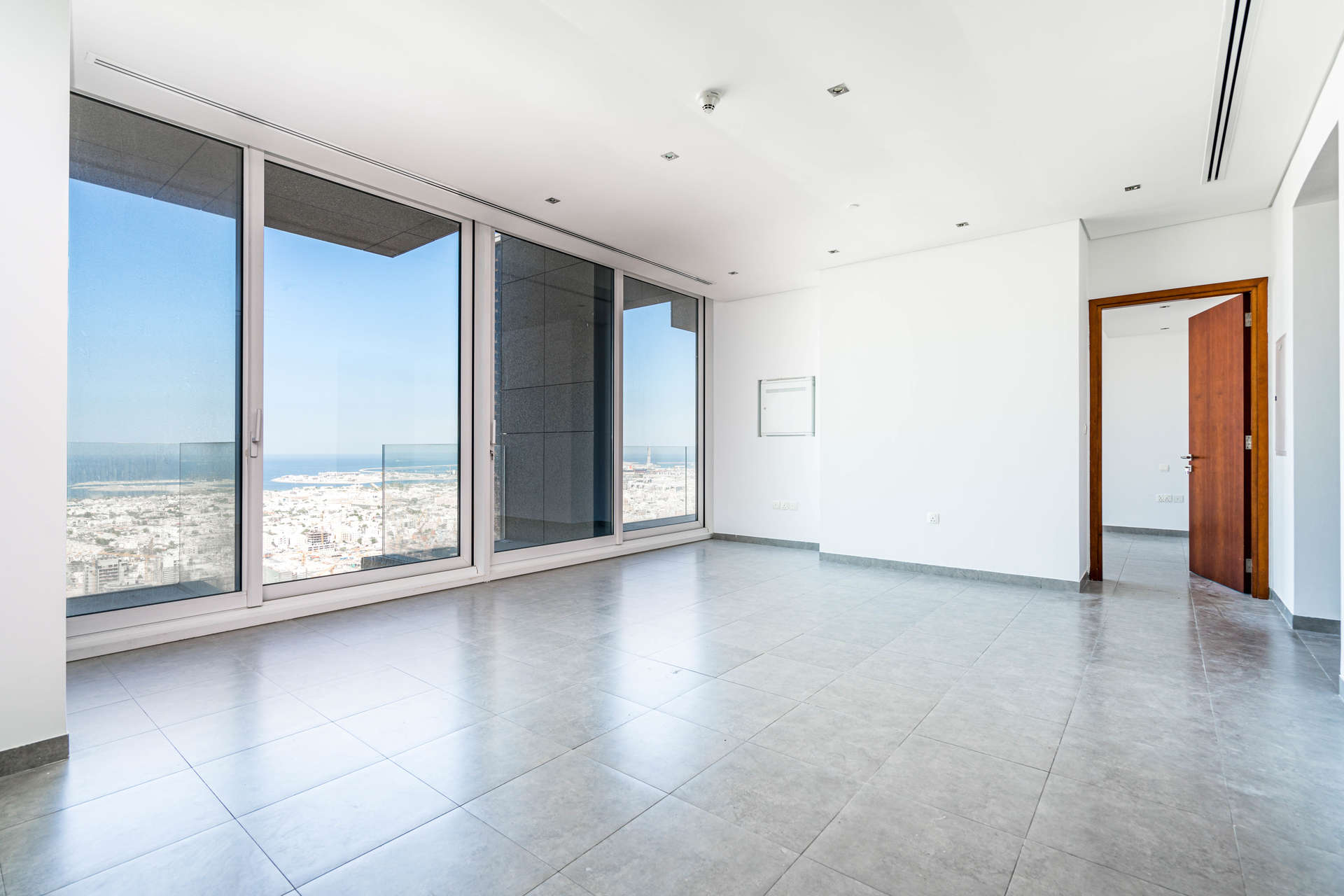 Luxury kitchen in 2-bedroom apartment, Maze Tower, DIFC with modern appliances and sleek design