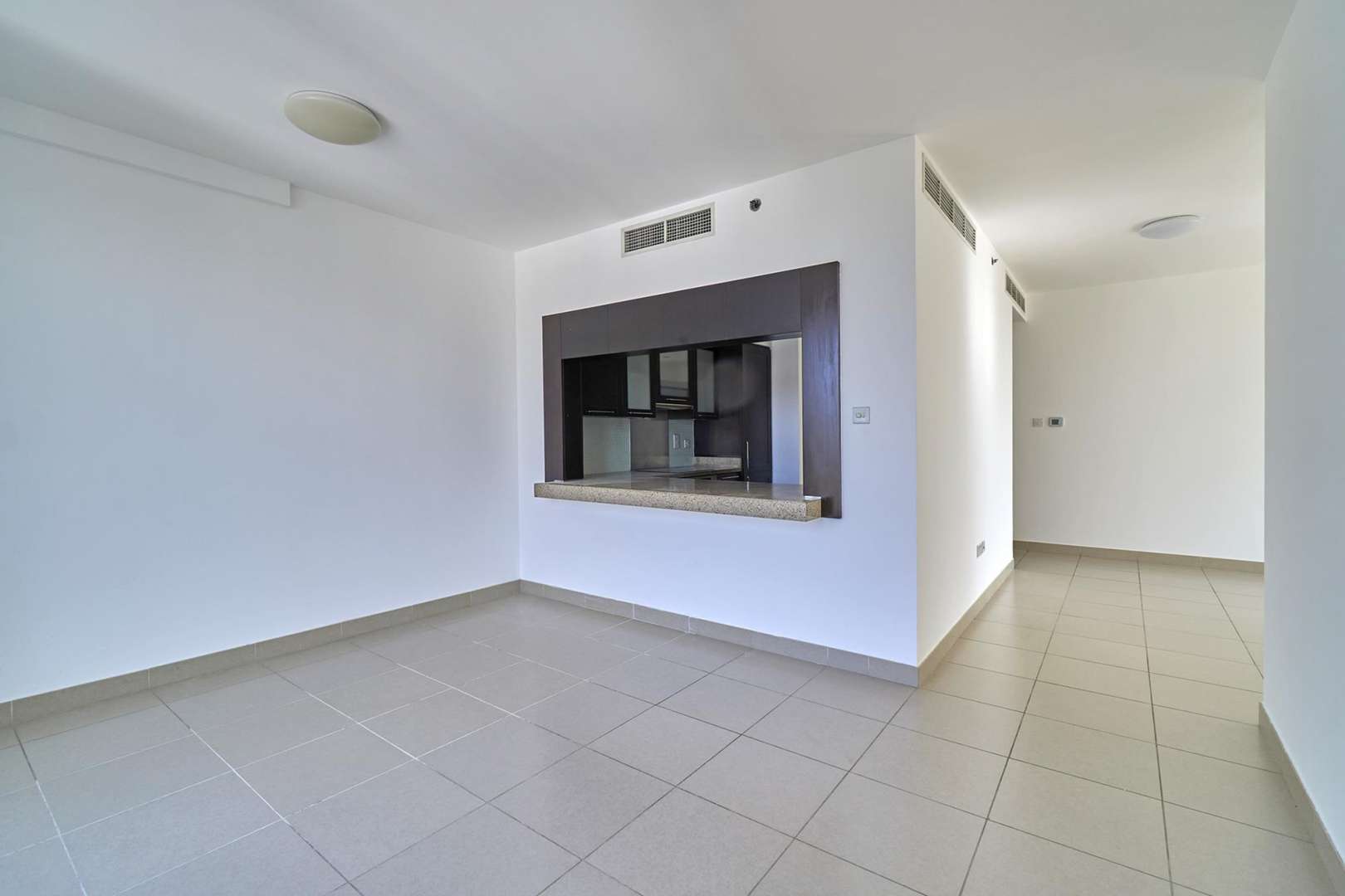 Balcony view from 2-BR apartment in Mosela Tower, The Greens, Dubai