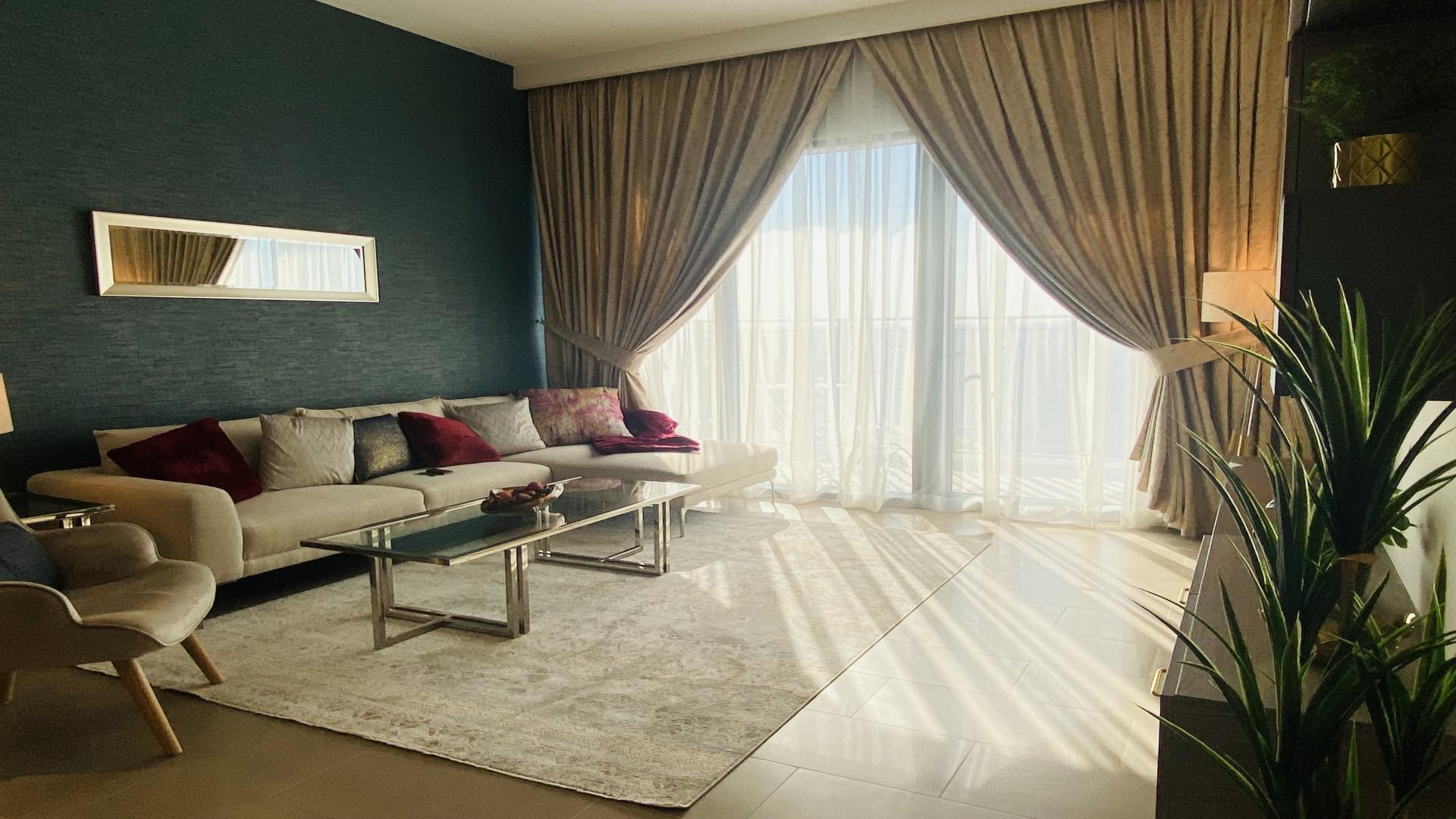 Elegant furnished apartment building in Park Heights, Dubai Hills Estate, available for rent