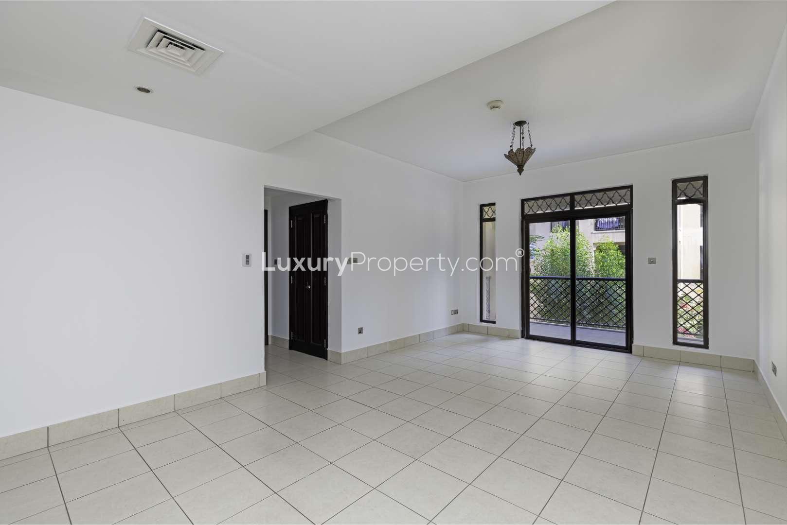 N/A,Spacious living room in 2-bedroom apartment, Reehan, Old Town, with Burj Khalifa views